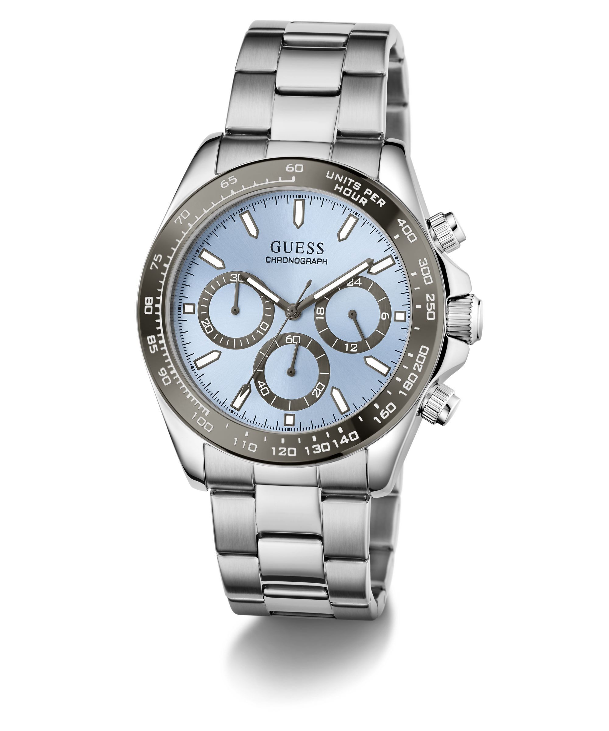 Guess Chronograph ARTHUR GW1058G1, Quarzuhr, Armbanduhr, Herrenuhr, Edelstahlarmband, analog