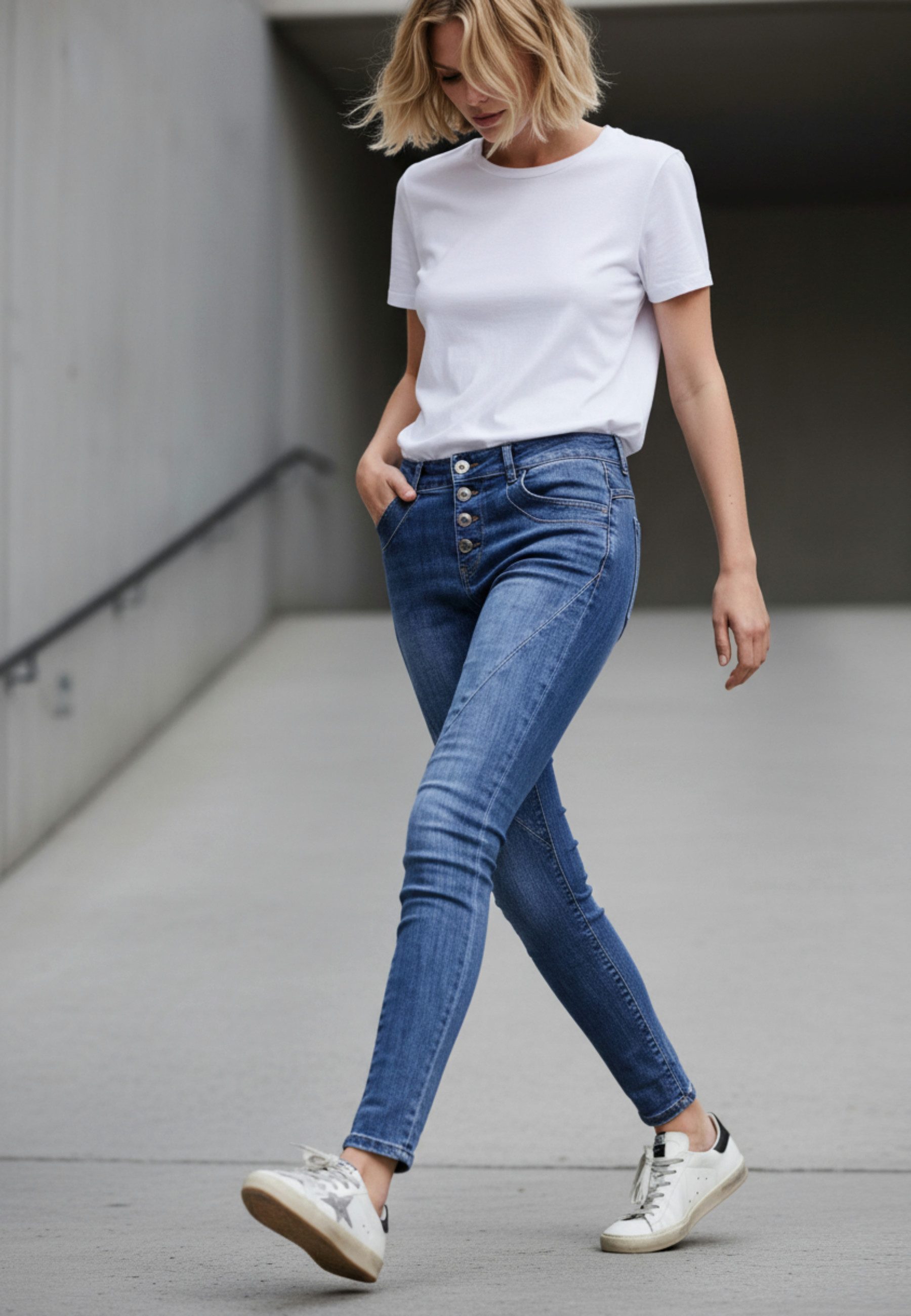 Andijamo-Fashion Slim-fit-Jeans STREET STYLE