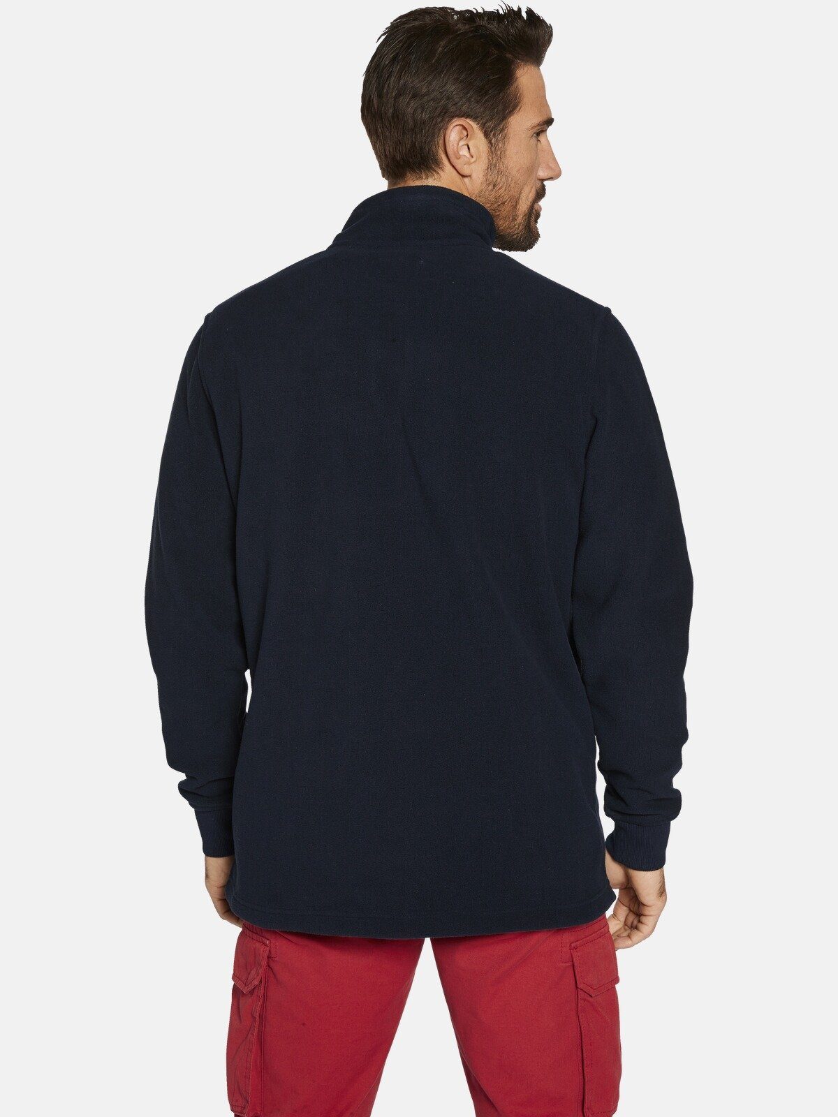 Jan Vanderstorm Fleecepullover SIETSE mit Flaggen-Motiv günstig online kaufen