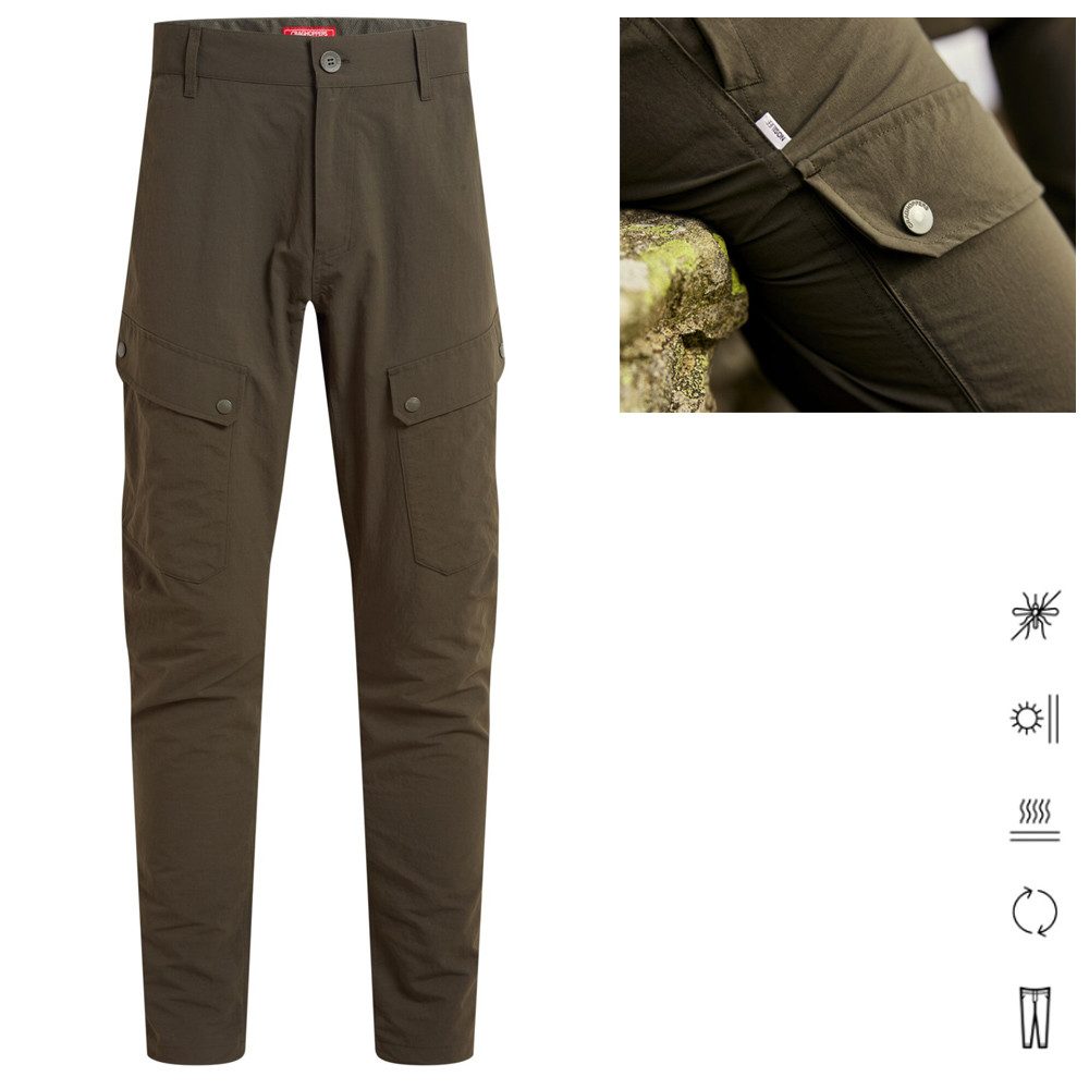 Craghoppers Trainingstights Craghoppers - NosiLife Adventure Hose III für Herren Outdoorhose, oliv