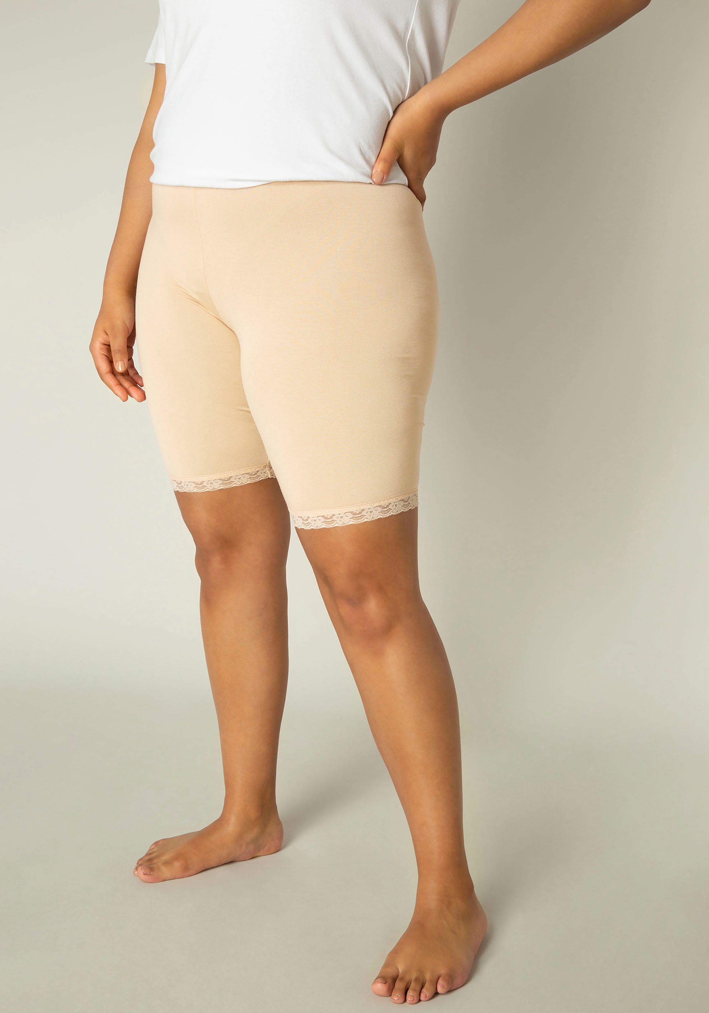 Base Level Curvy Radlerhose Ava Ideal zum Unterziehen natur | Shorts