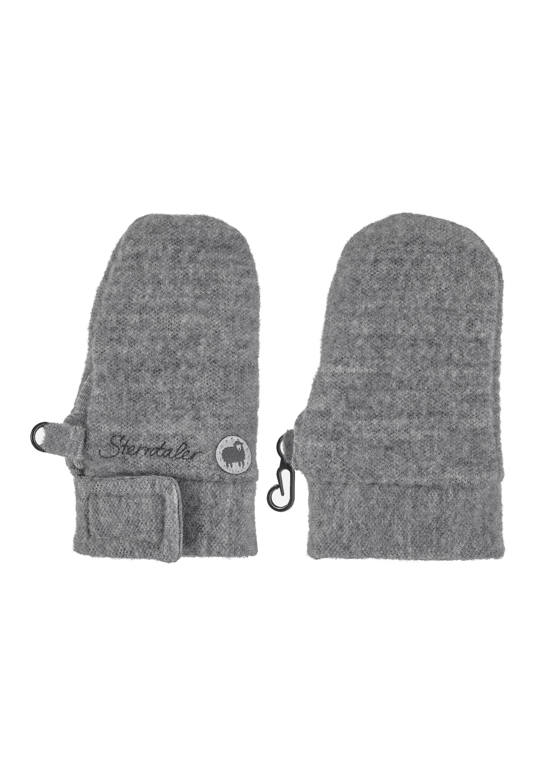 Sterntaler® Fäustlinge uni aus Wolle (1-St) ohne Daumen, mit Klettverschluss, gefüttert mit Wolljersey