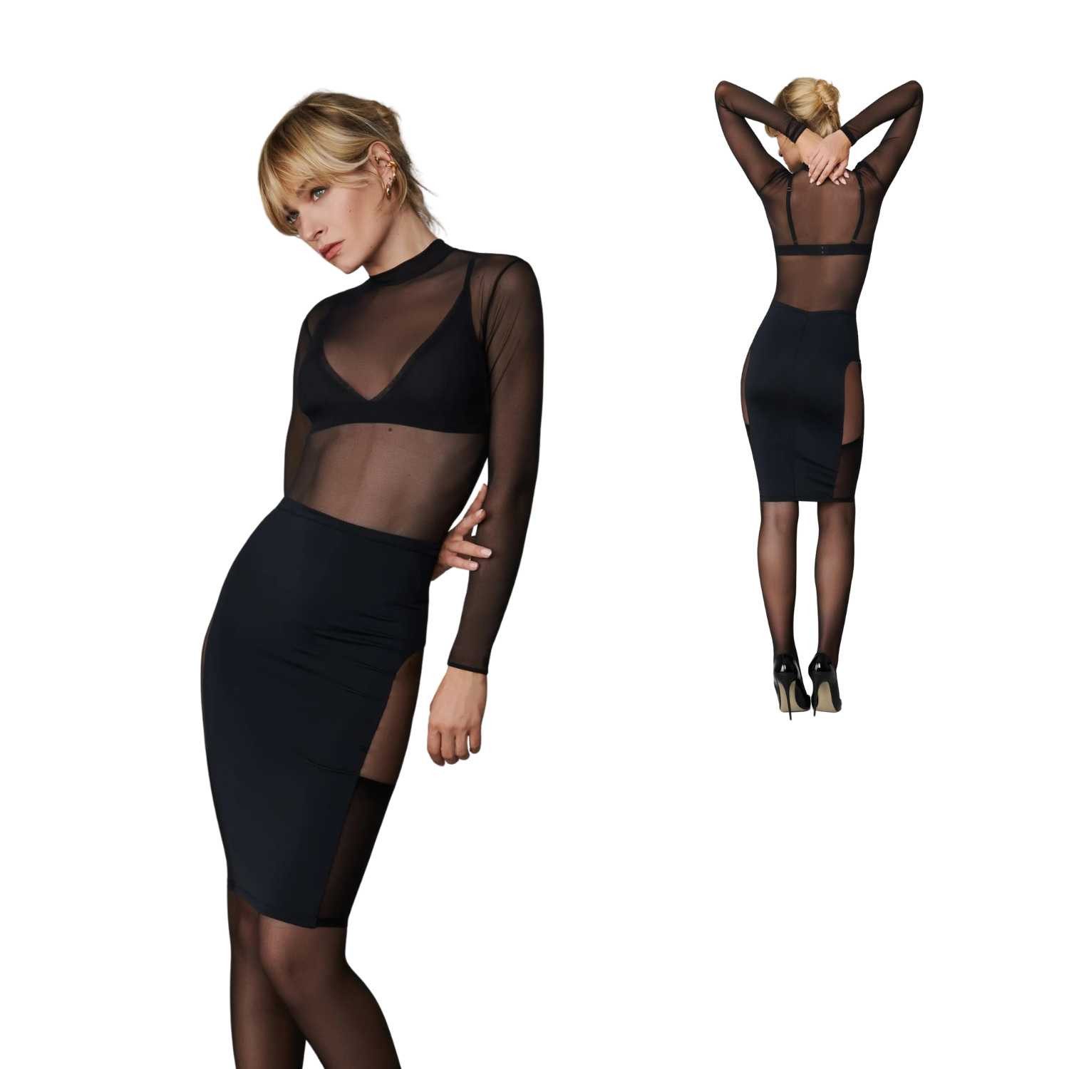 Maison Close Bleistiftrock Bleistift Rock Le Vestiaire schwarz sexy
