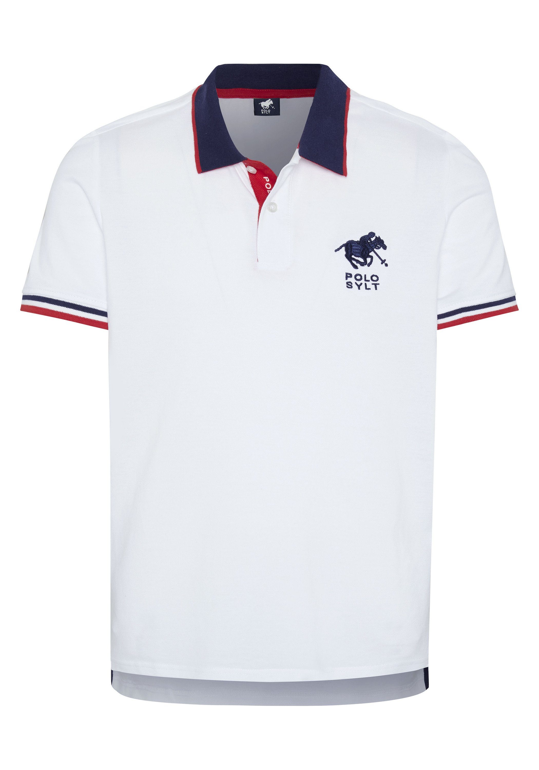 Polo Sylt Poloshirt mit Kontrast-Akzenten