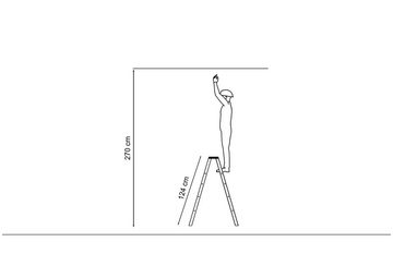 VaGo-Tools Vielzweckleiter Holzleiter Leiter Trittleiter 2 x 4 Stufen (Stück)