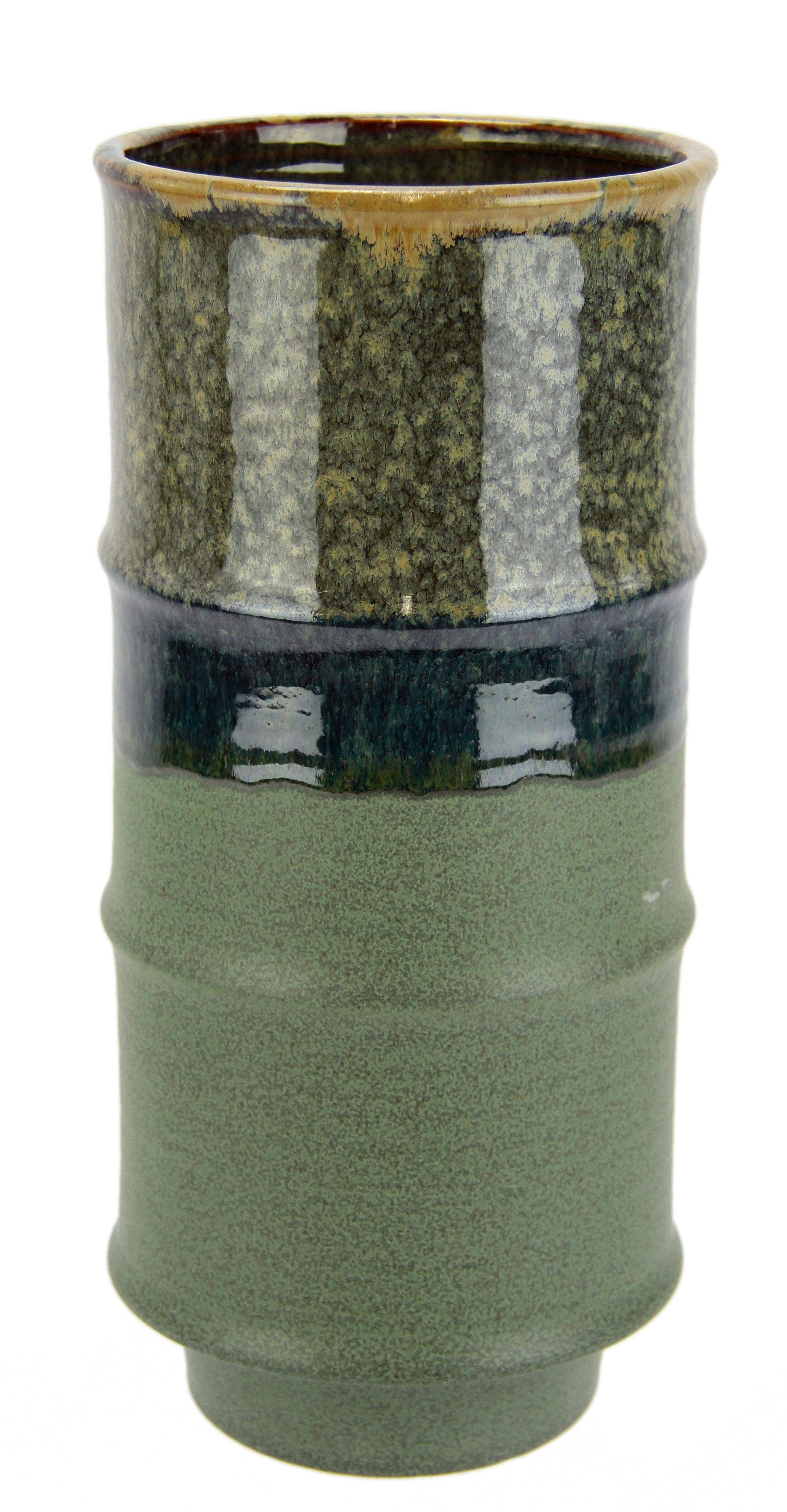 I.GE.A. Dekovase Blumenvase aus Keramik, geriffelt, günstig online kaufen