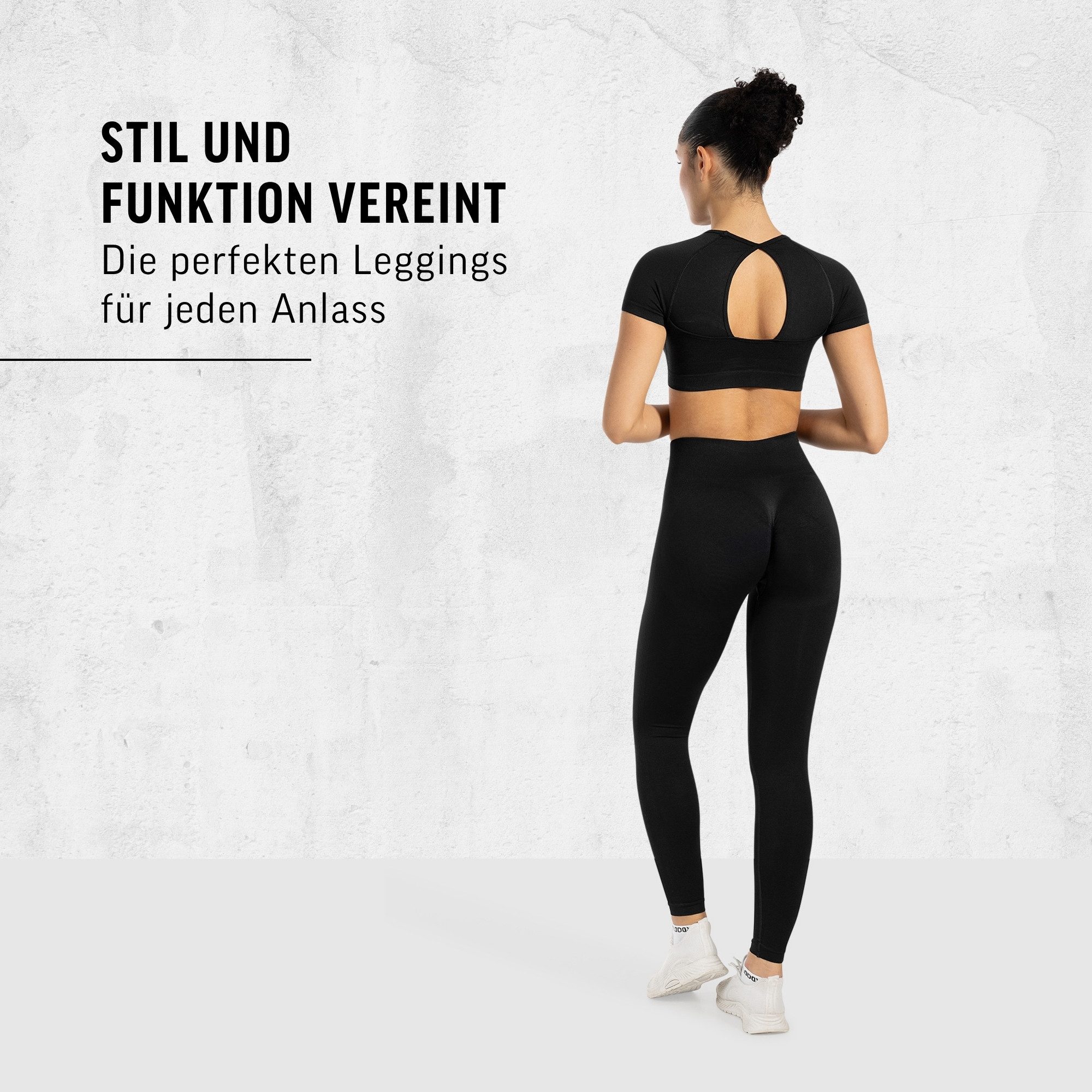 Smilodox Leggings Infinite Batik Scrunch, Butt Lift Sporthose, Highwaist V-Shape Booty Scrunch Fitnessleggings Sanduhr Silhouette Blickdicht