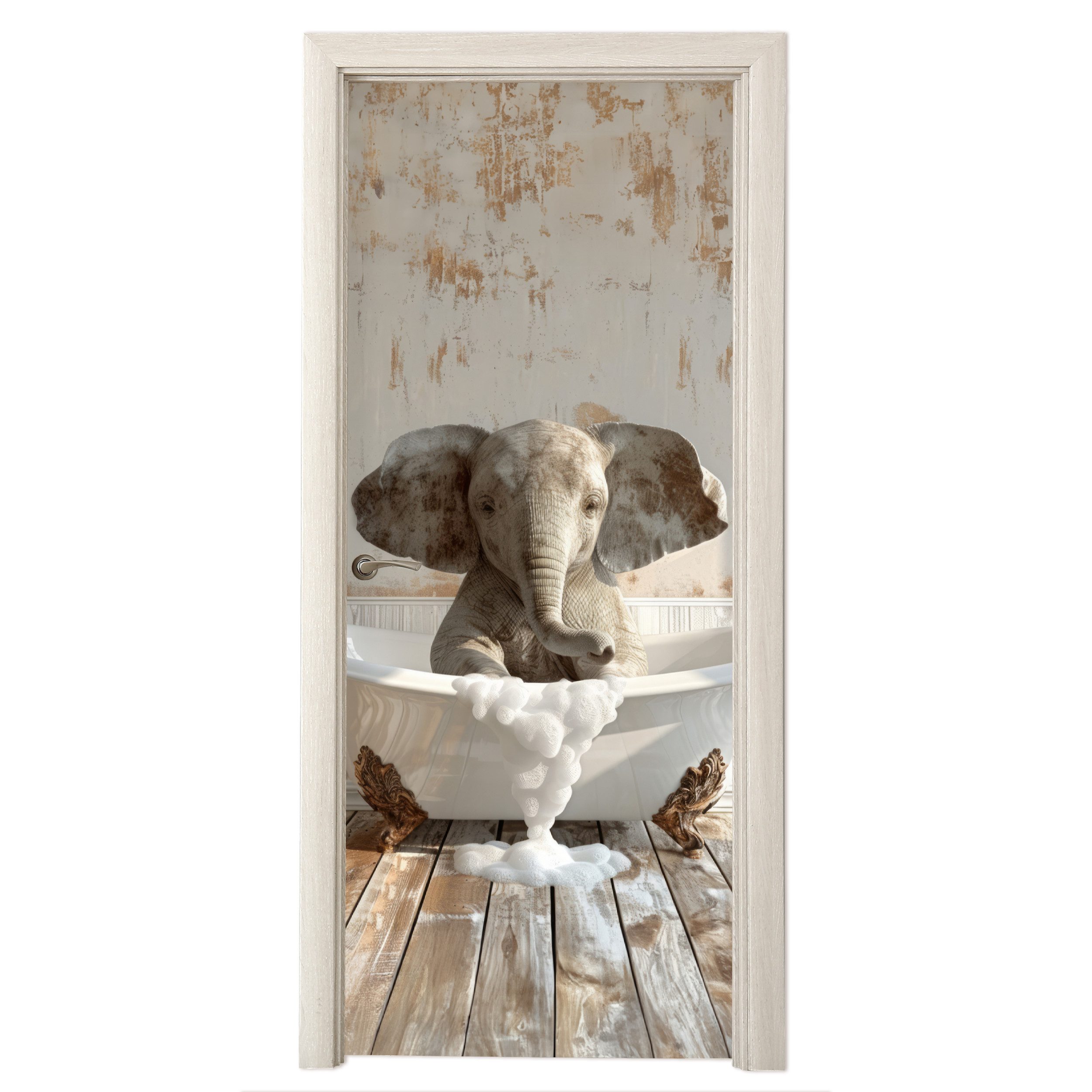 MuchoWow Türtapete Vintage - Elefant - günstig online kaufen