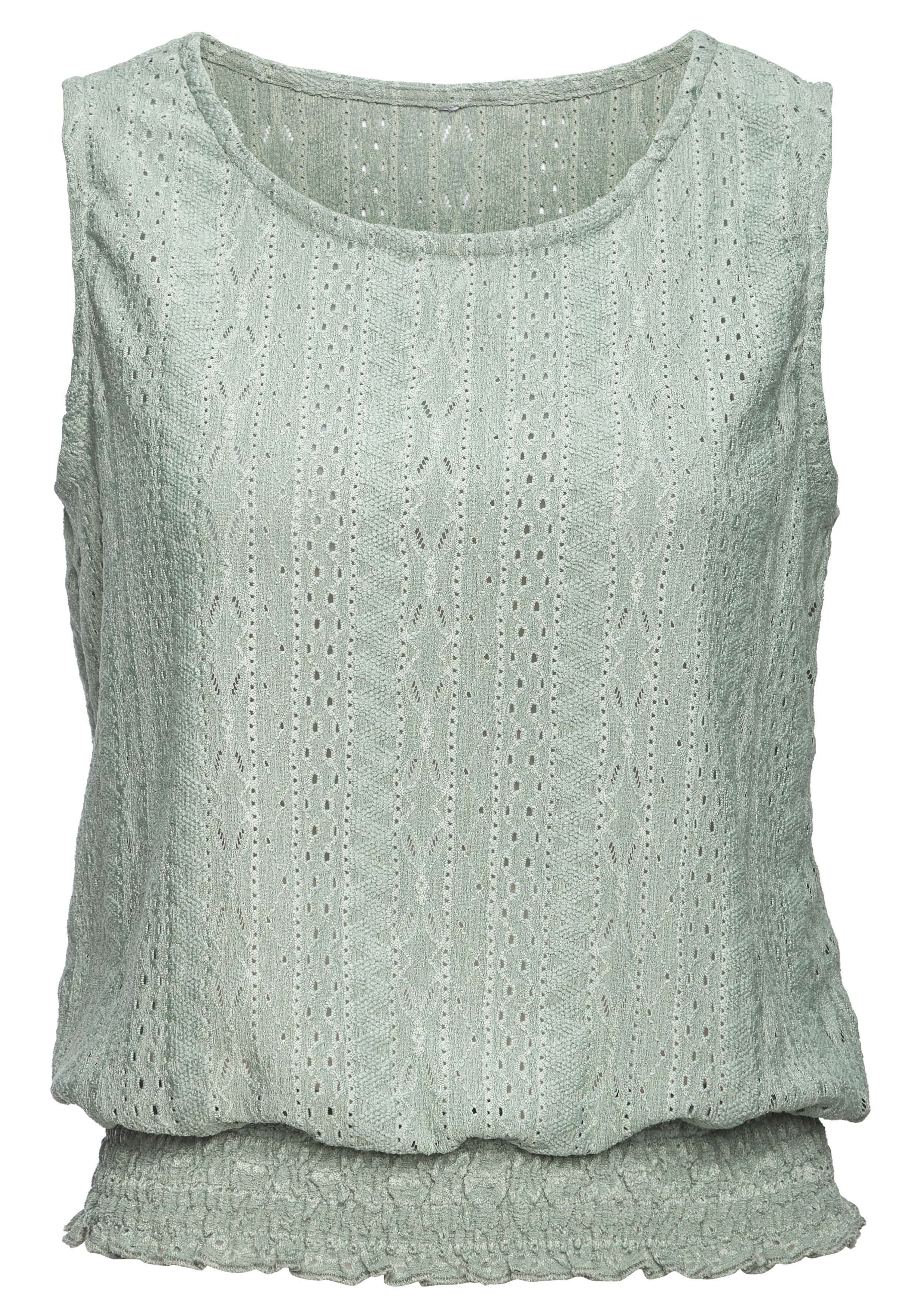 Vivance Tanktop mit Lochstickerei, Top. € 24,99