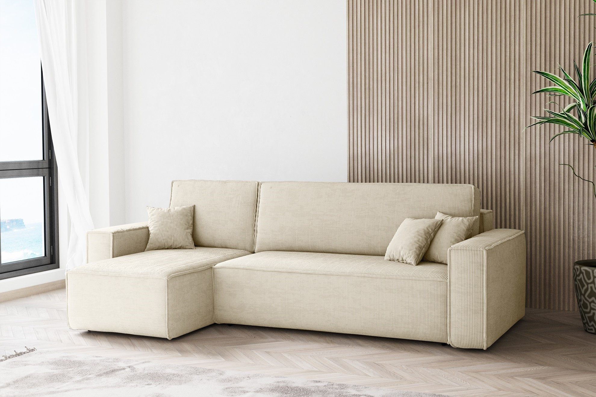 Labett Ecksofa mit Schlaffunktion & Bettkasten günstig online kaufen
