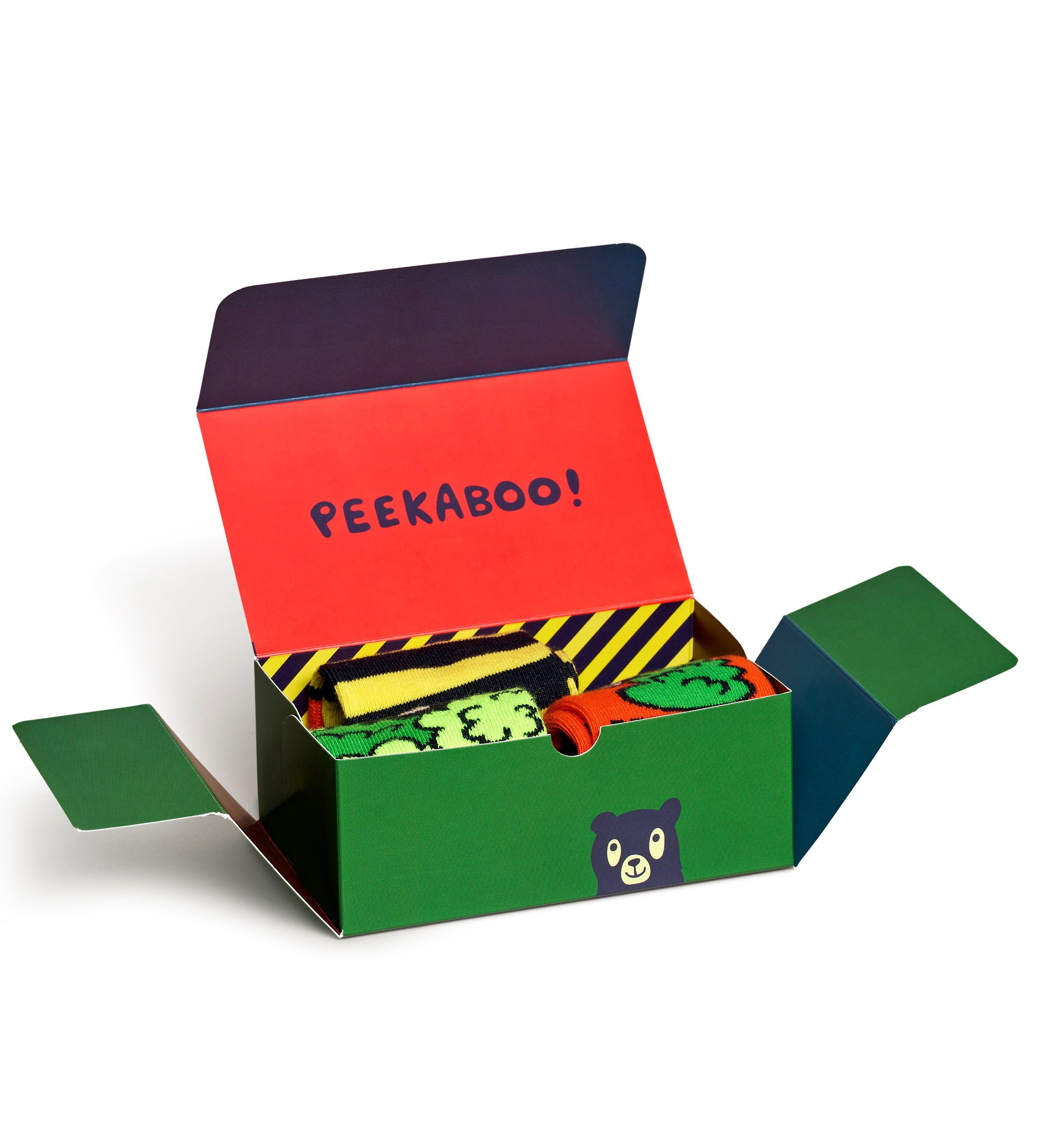 Happy Socks Socken (3-Paar) Peek-A-Boo Peekaboo Gift Set