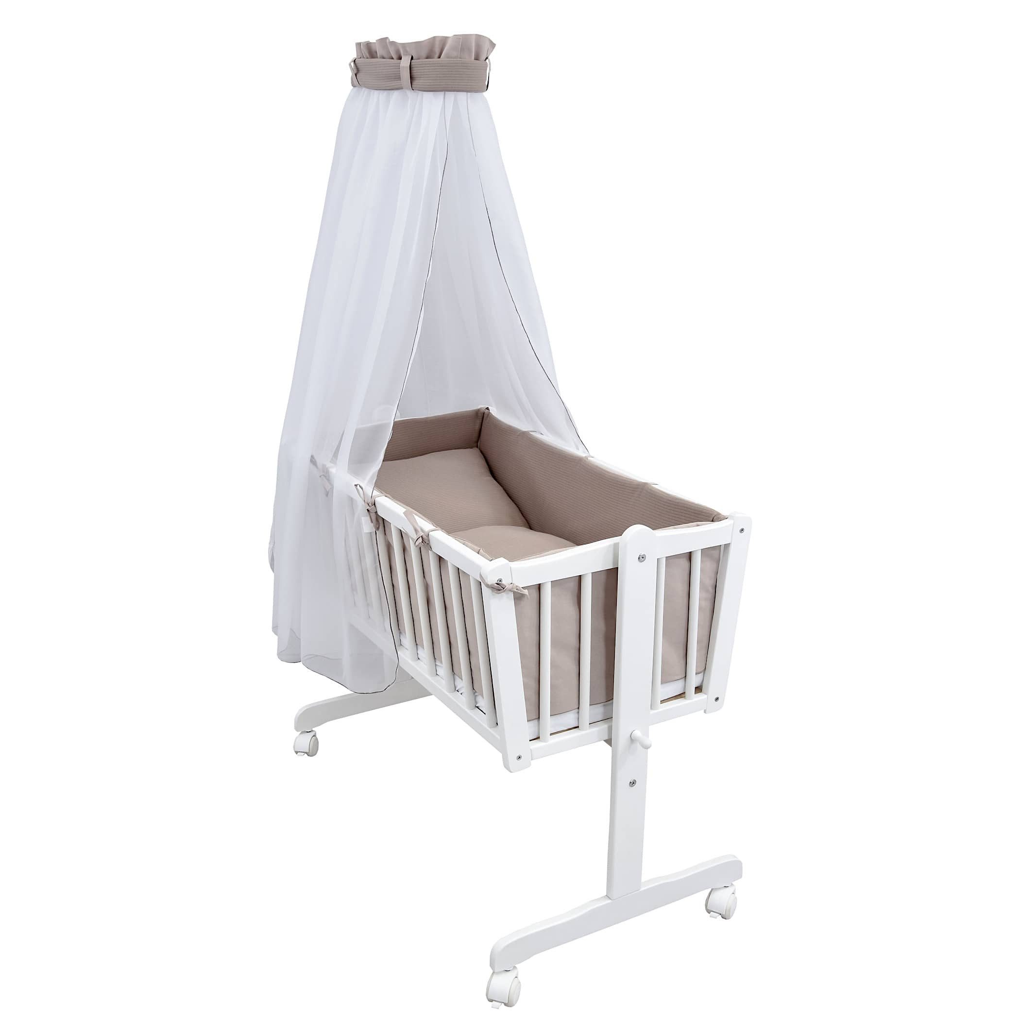Baby-Delux Stubenbett Babywiege Komplettset Interlock Soft, Schaukelwiege W günstig online kaufen