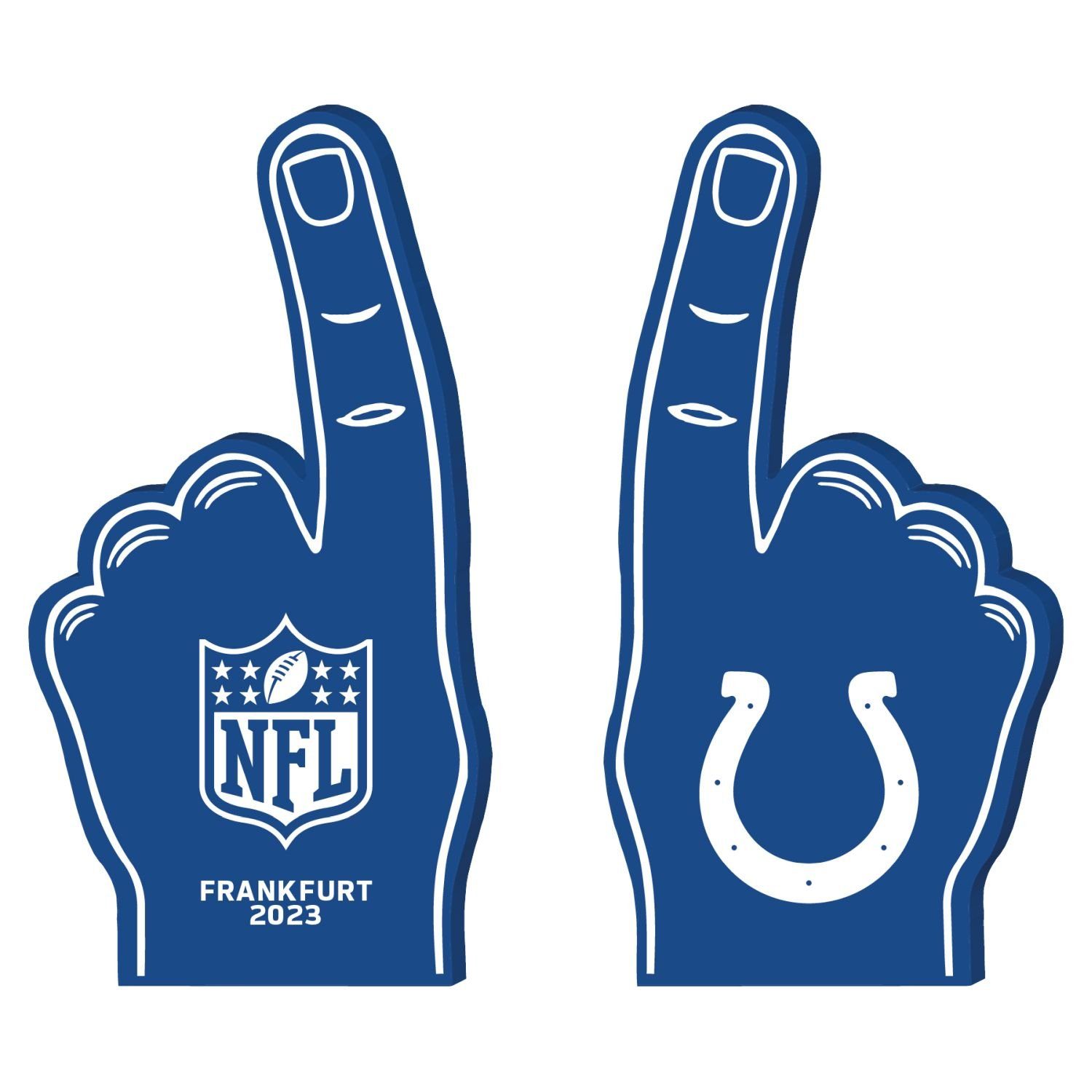 Great Branding Multifunktionstuch NFL Frankfurt Game Indianapolis Colts Foam Finger