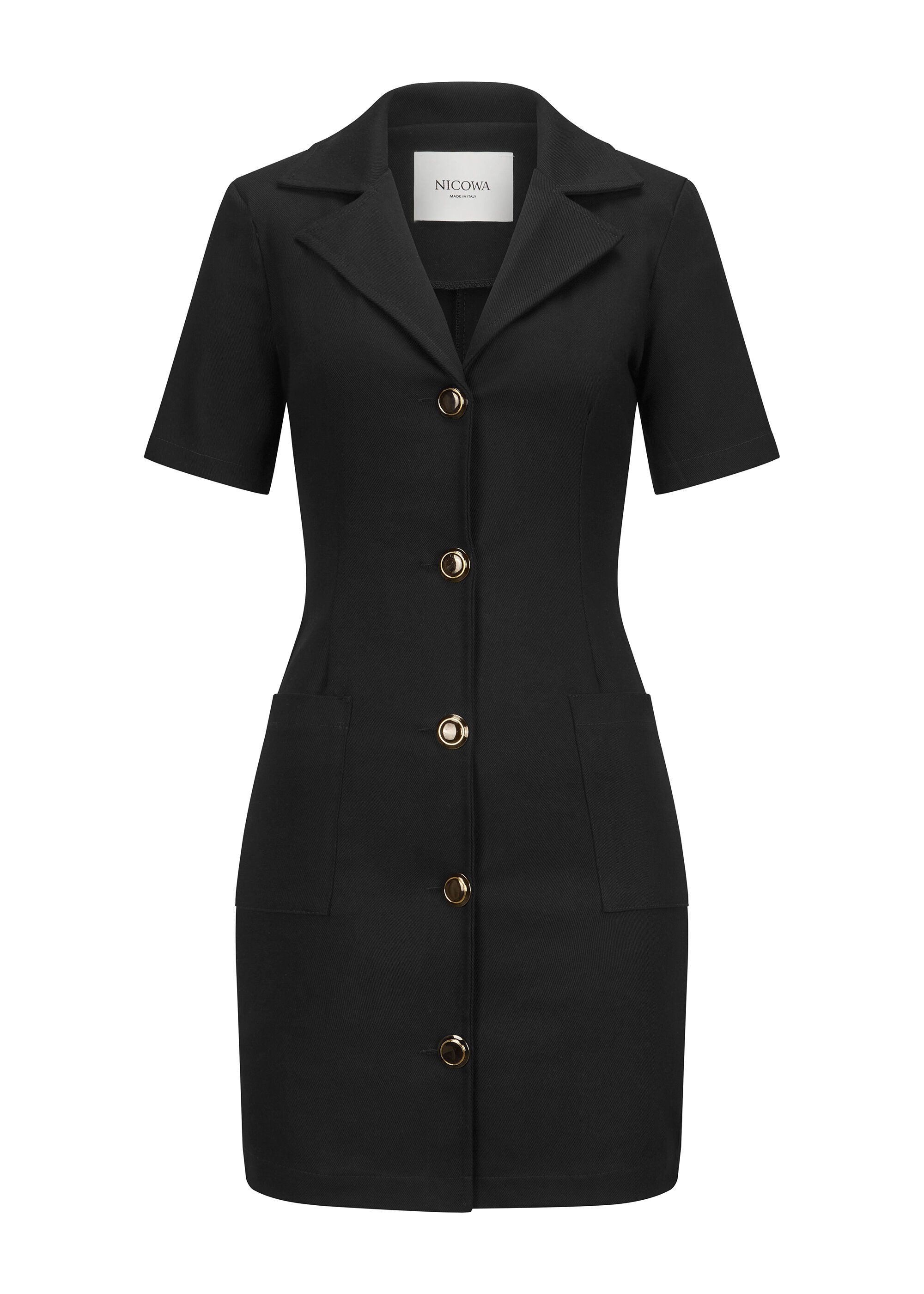 Nicowa Blusenkleid RILONA aus Twill mit leichten Schulterpolstern günstig online kaufen