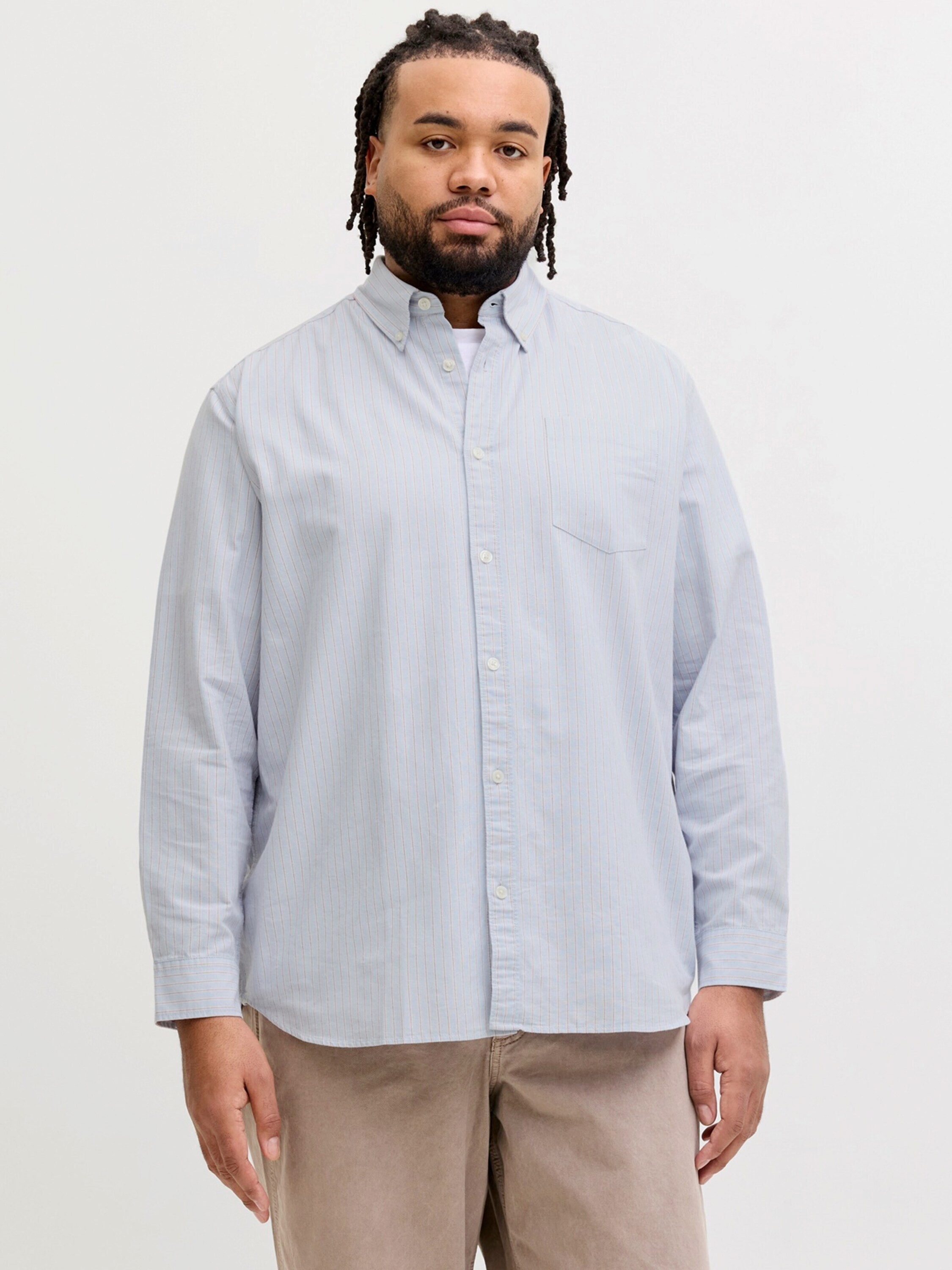 Jack & Jones PlusSize Langarmhemd JORNORREBRO (1-tlg)