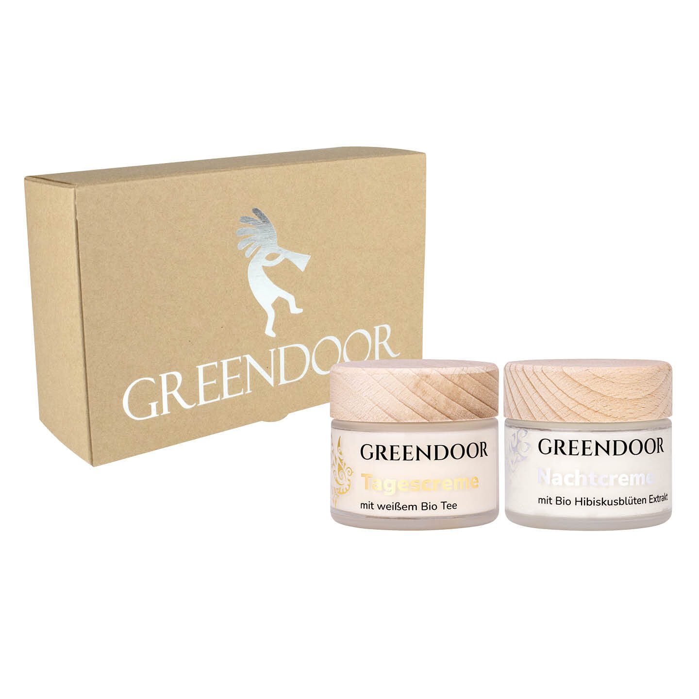 GREENDOOR Pflege-Geschenkset Geschenk Set Tages- und Nachtcreme