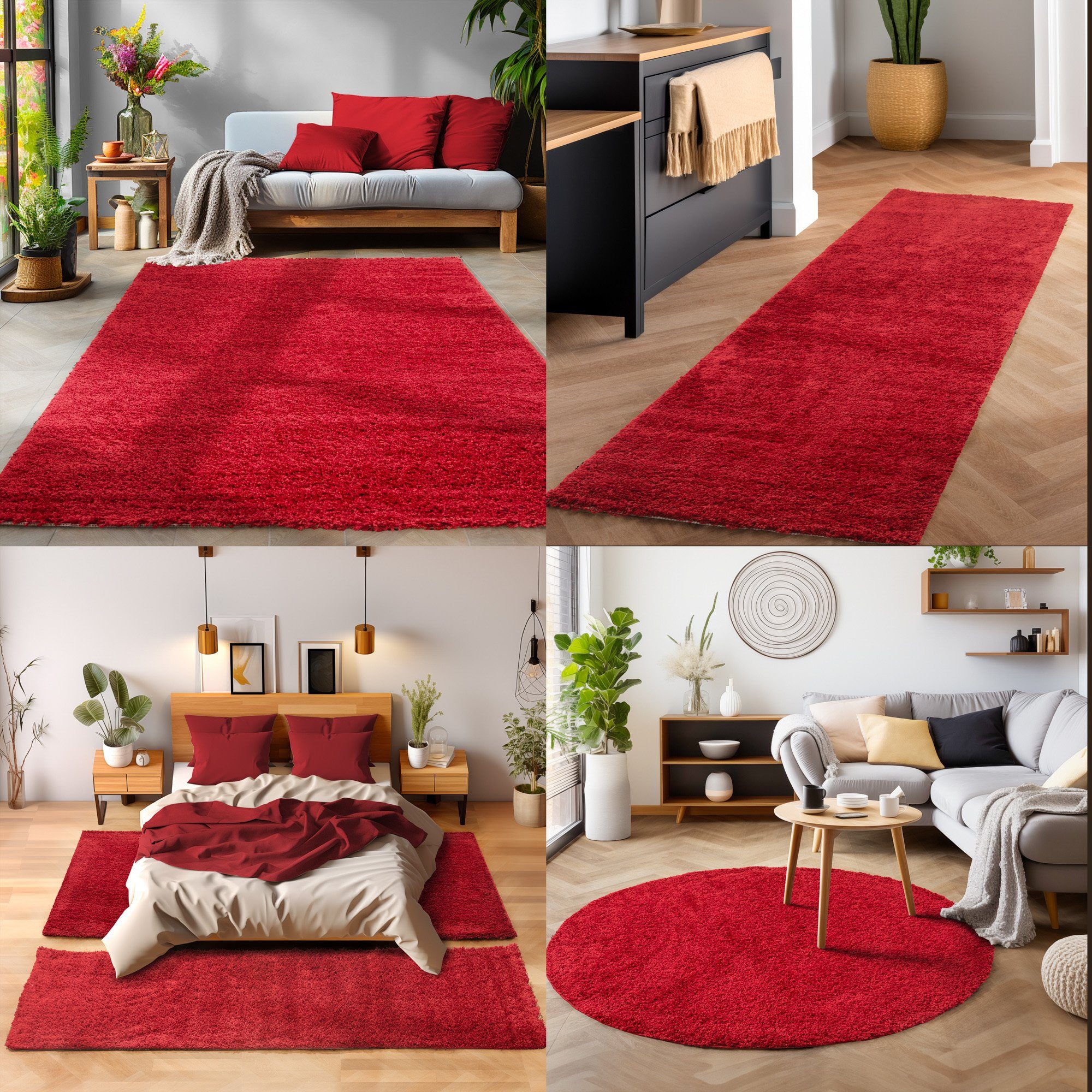 SIMPEX24 Teppich Unicolor - Einfarbig, Rund, günstig online kaufen