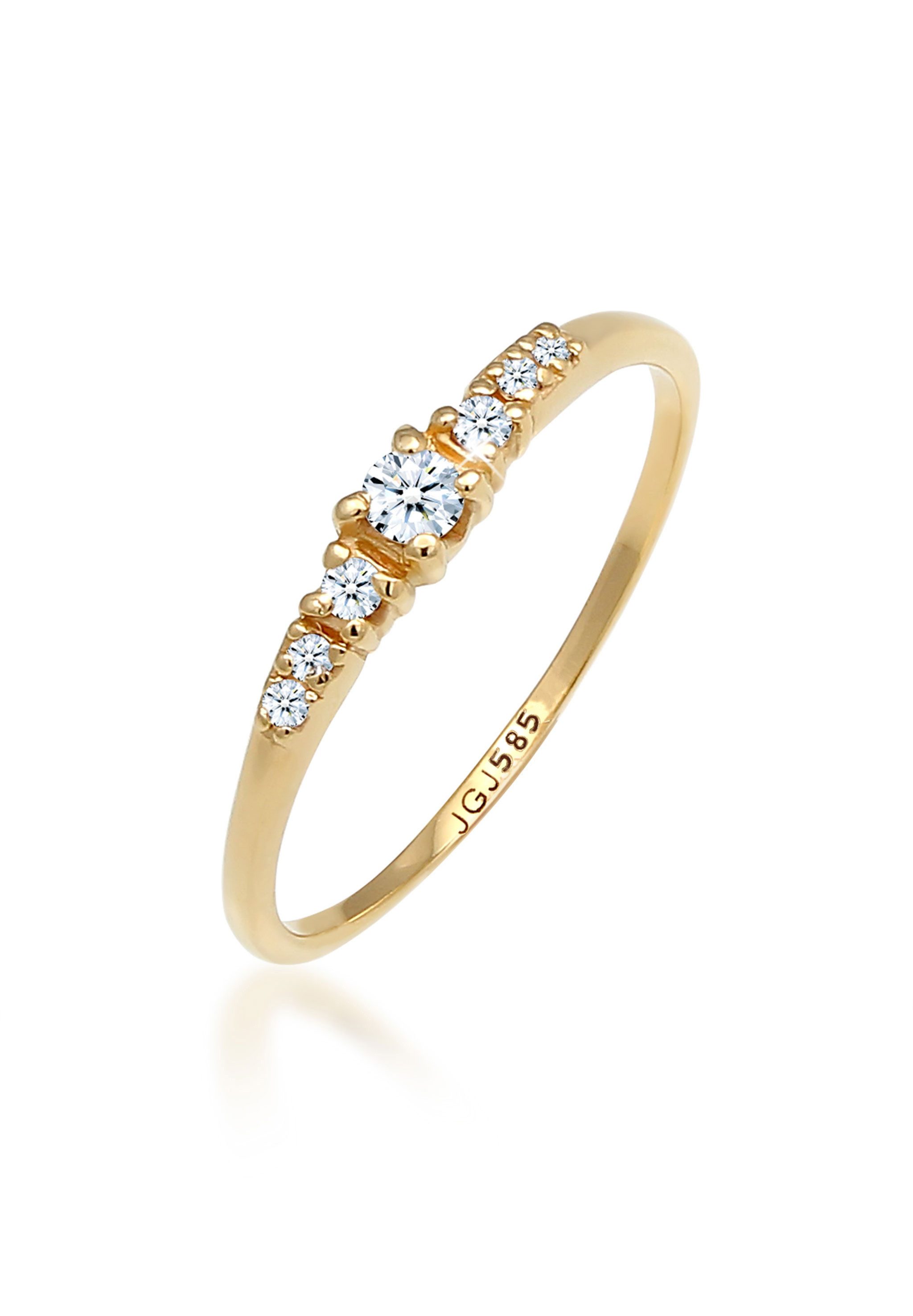 Elli DIAMONDS Verlobungsring Verlobung Diamanten (0.14 ct) 585 Gold günstig online kaufen