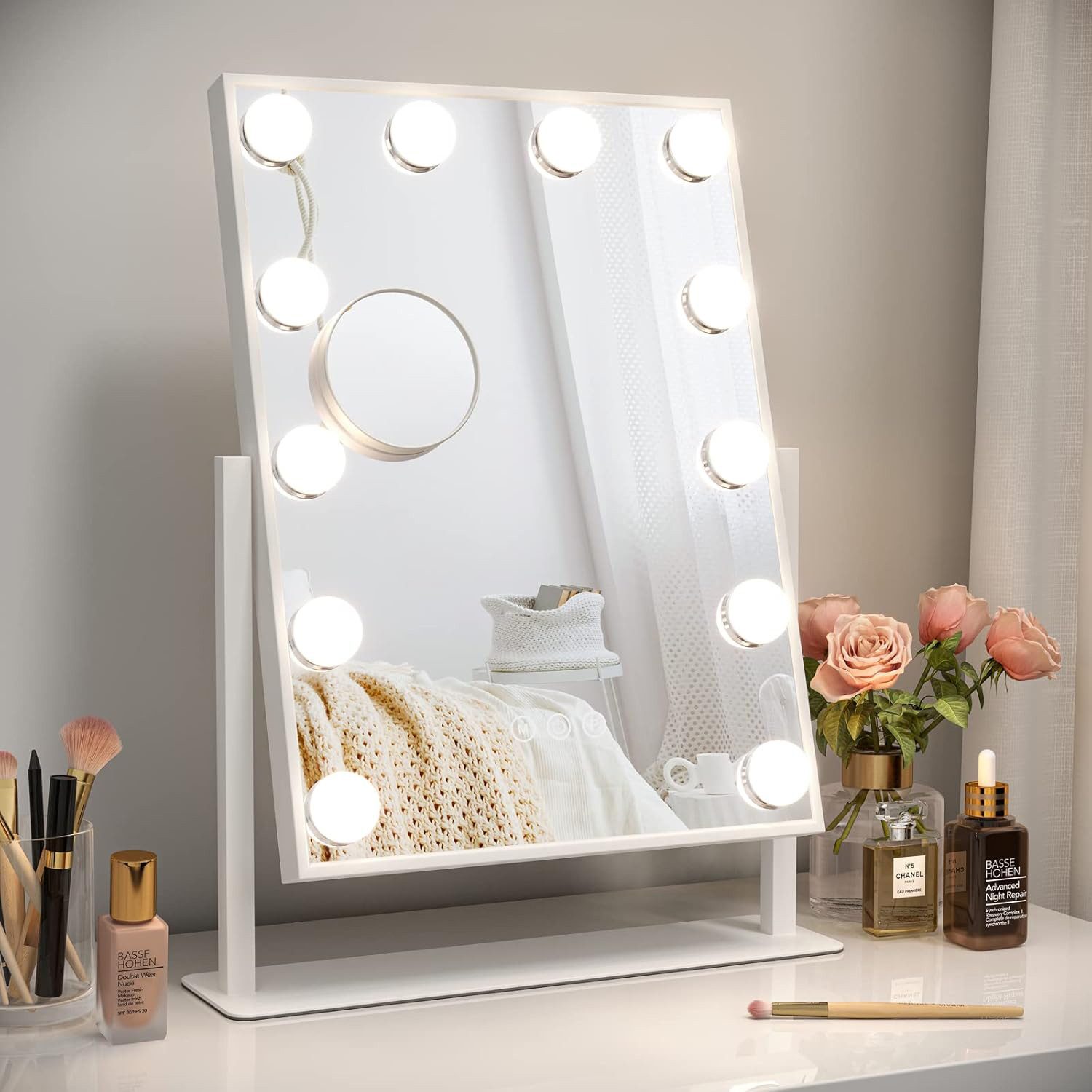 MODFU Schminkspiegel Hollywood Spiegel Kosmetikspiegel Make-up günstig online kaufen