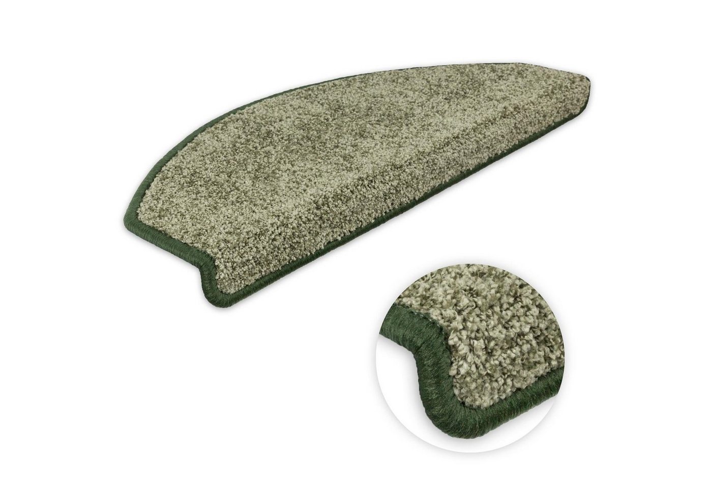 Metzker® Stufenmatte Stufenmatten Ventura Halbrund Gruen 16 Stück, halbrund, Höhe: 8 mm, 16 Stück im Set