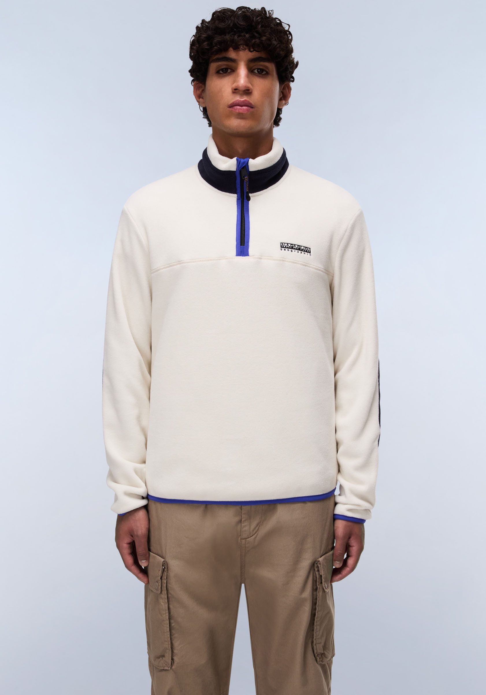 Napapijri Fleecepullover DERGANA mit Stehkragen und Reißverschluss günstig online kaufen