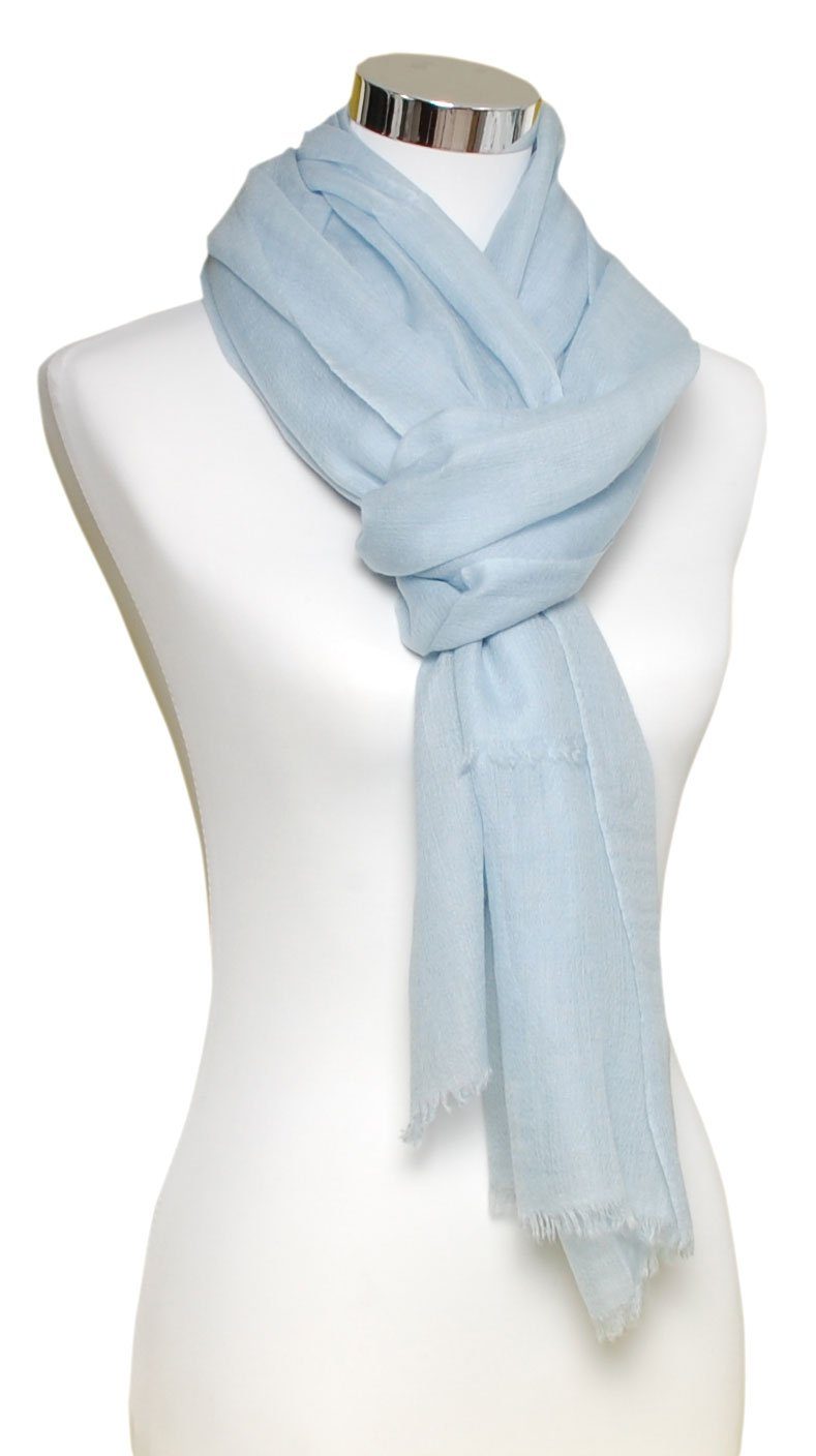 Bovari Kaschmirschal Kaschmir Schal Damen - 100% Kaschmir - Extra Leicht / Hauchzart, - Premium Cashmere - extra dünner Ganzjahresschal - 200 x 70 cm