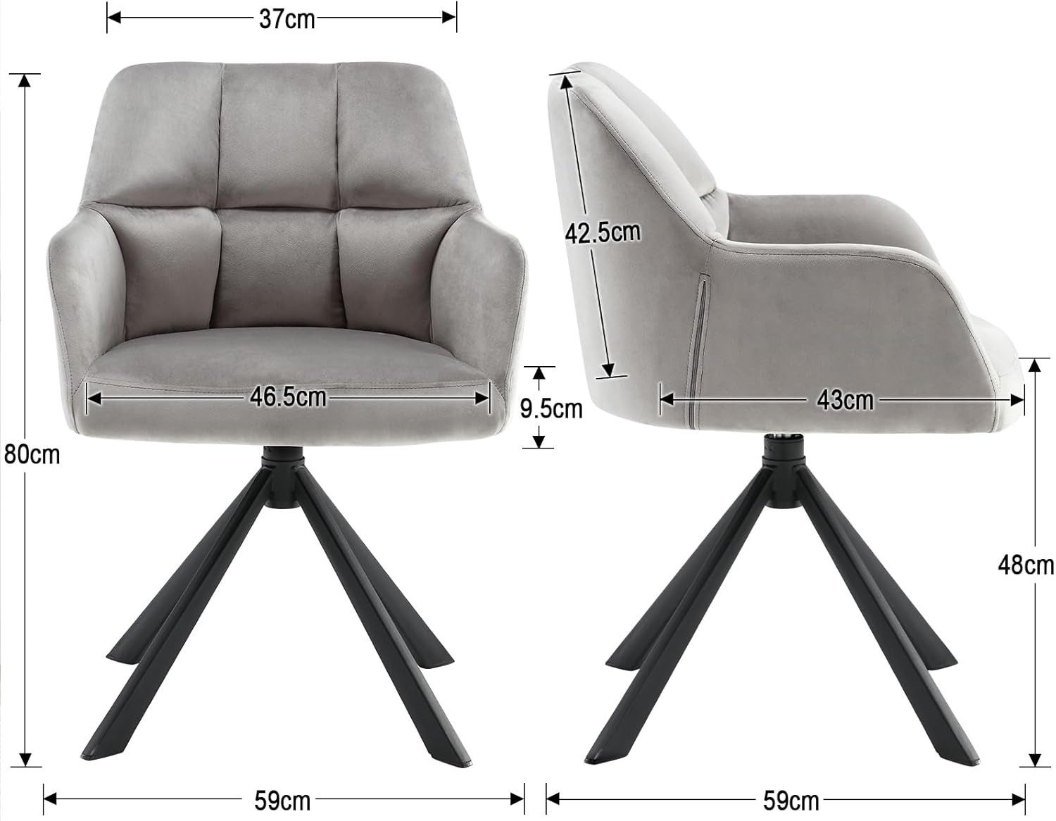 WAHSON OFFICE CHAIRS Bürostuhl Sessel Kunstlederbezug Schreibtischstuhl