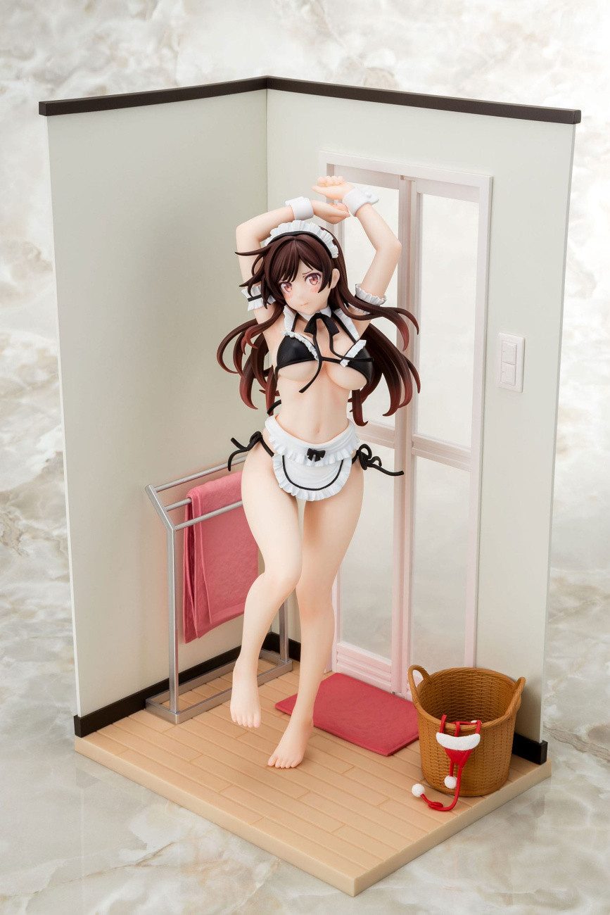 Hakoiri Musume Inc. Erotik-Actionfigur Rent-A-Girlfriend PVC Statue 1/6 Chizuru Mizuhara Maid Bikini ni Okiga