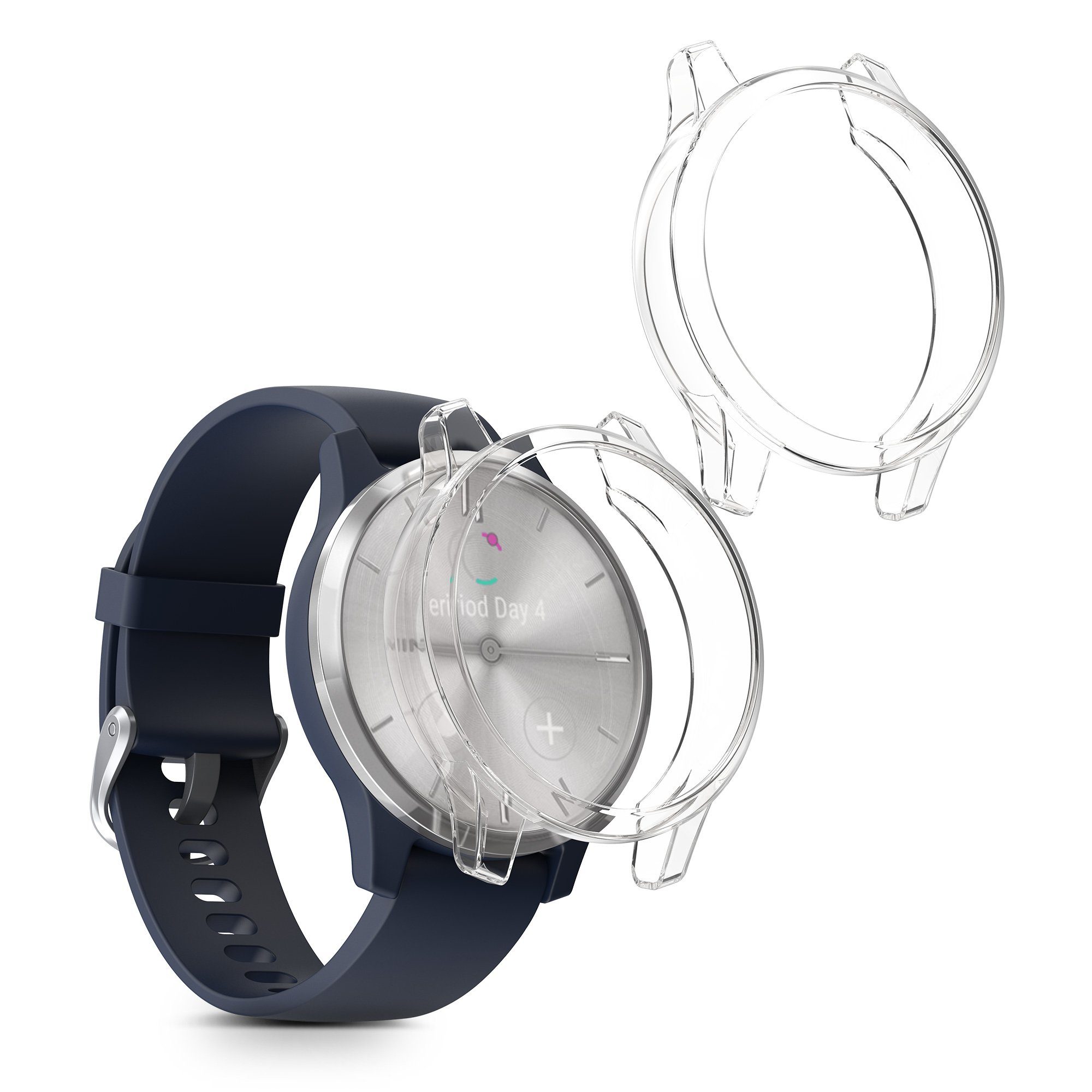 Smartwatch-Hülle 2x Schutzhülle für Garmin vivomove 3S
