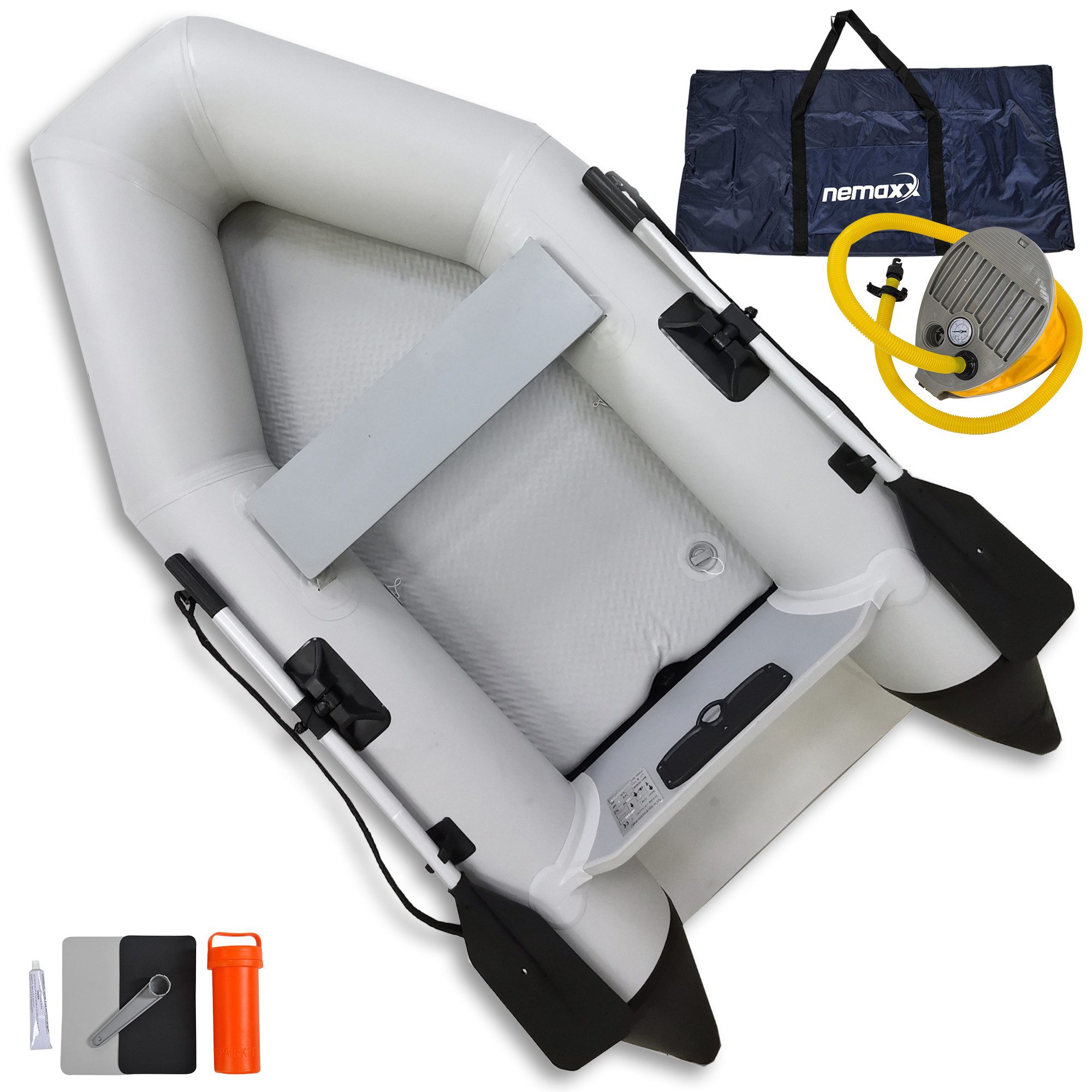 Schlauchboot [INKL.2 PADDEL,TASCHE+LUFTPUMPE] – Paddelboot 230 cm für 2 Personen