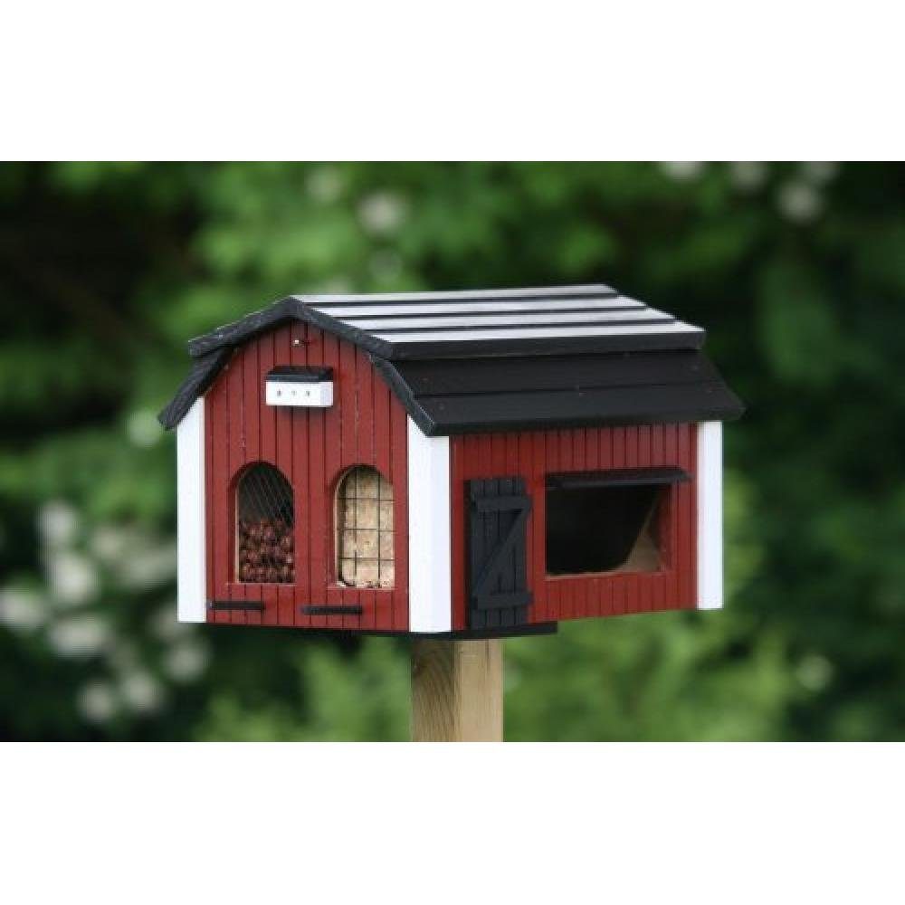 Wildlife Garden Vogelhaus Futterhaus Futterscheune Rot