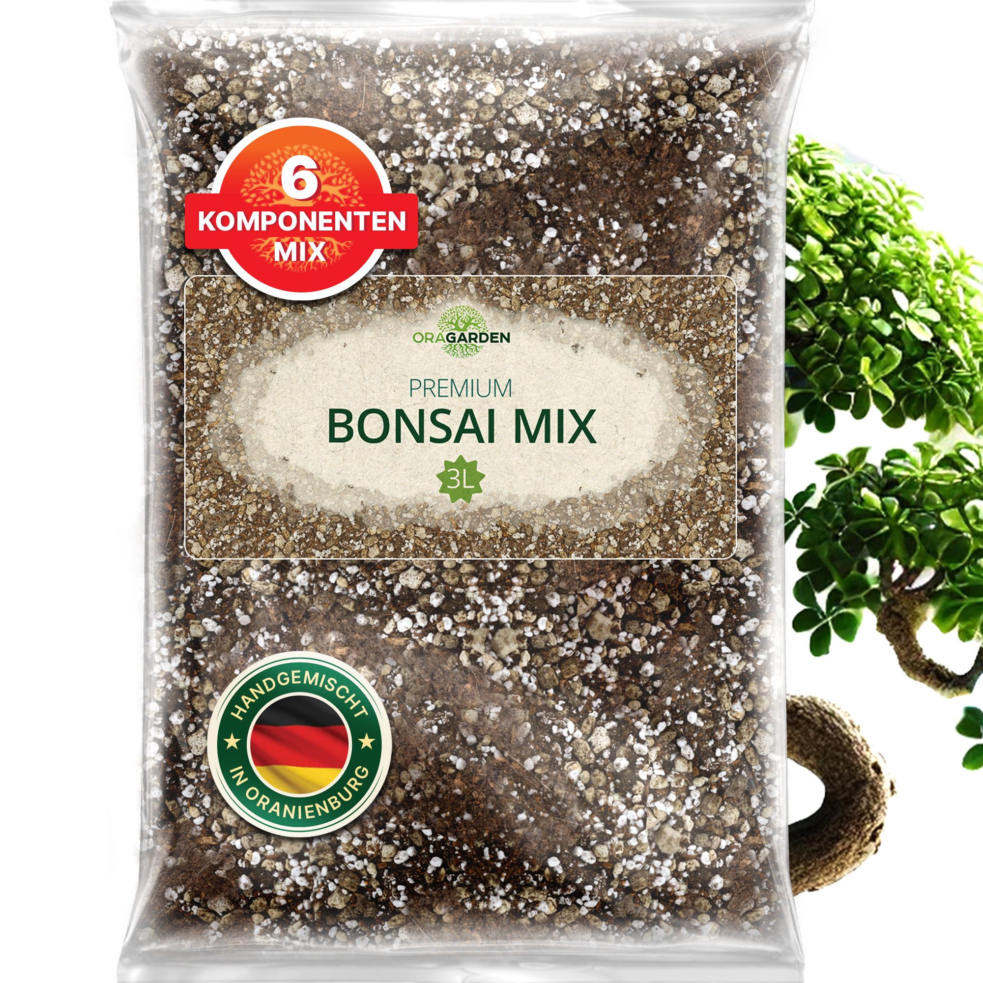 OraGarden Gartenbau-Substrat Bonsai Mix, mit Wurmhumus