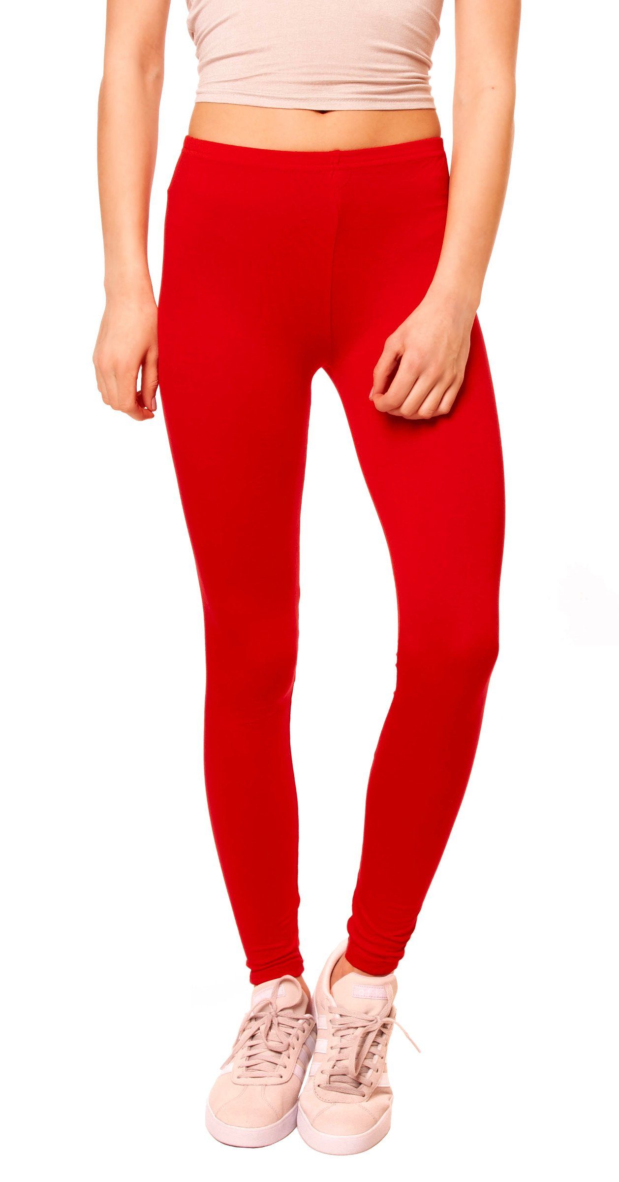 Muse Leggings LG08 Basic Rot Leggings lang