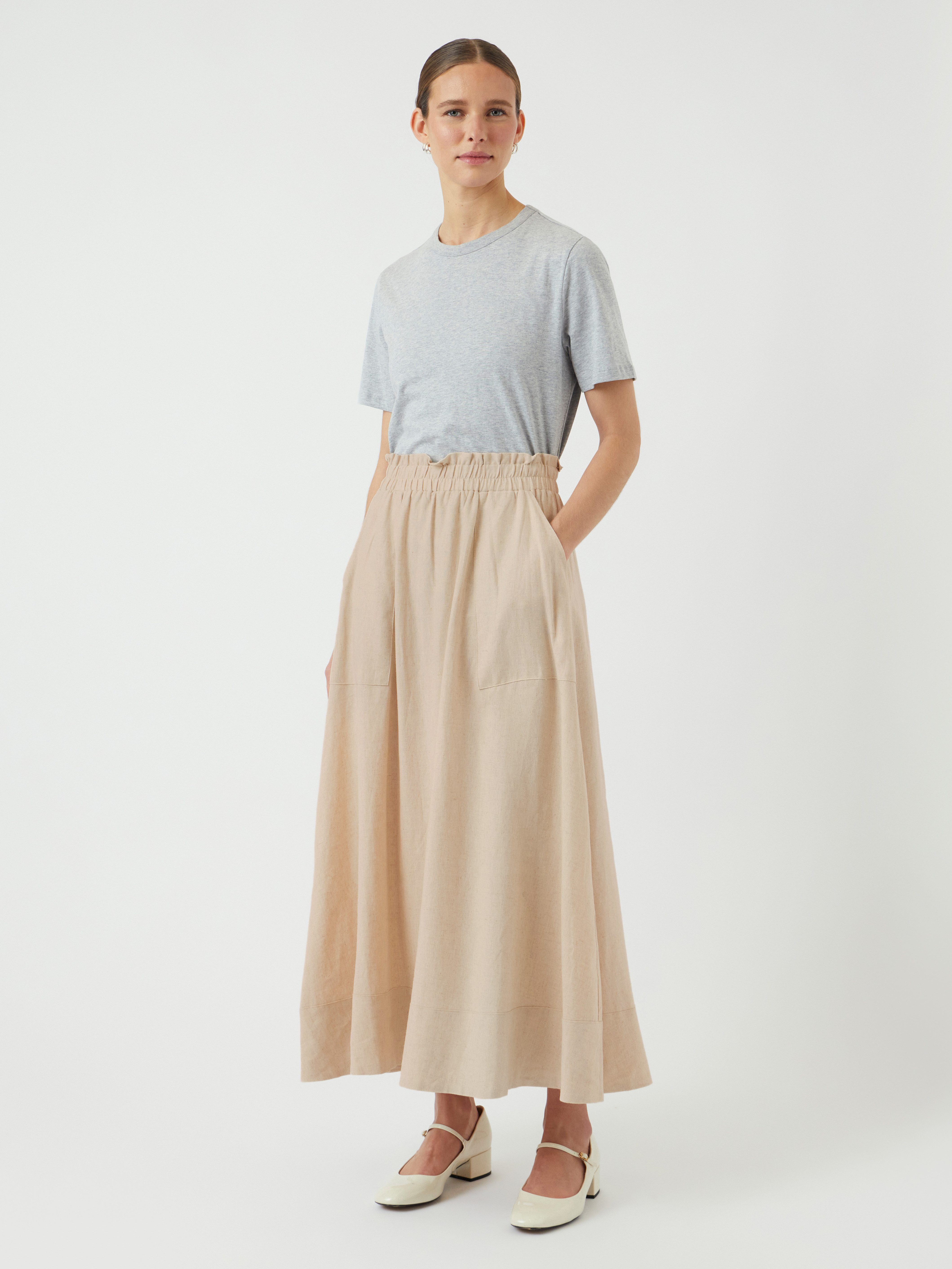 Y.A.S Maxirock YASFLAXY HW ANKLE SKIRT NOOS