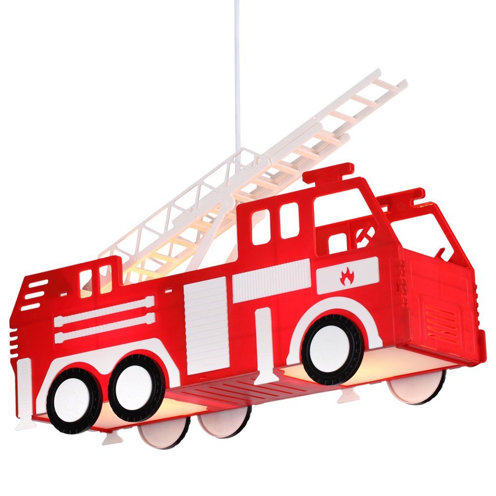 Kinderzimmer Kinderzimmerlampe inklusive, Leuchtmittel Feuerwehr Dekolicht, etc-shop Pendelleuchte Hängelampe nicht