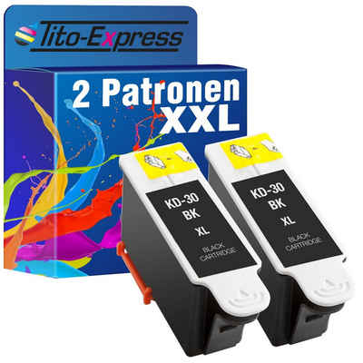 Tito-Express 2er Set ersetzt Kodak 30 Black Tintenpatrone (für ESP 1.2 ESP 3.2 ESP C110 ESP C115 ESP C310 ESP C315 C330 ESP C360)