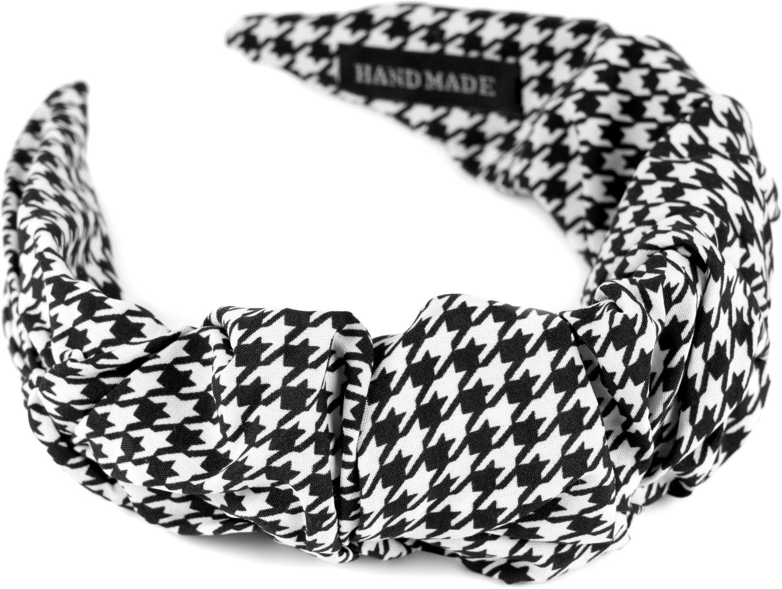 styleBREAKER 1-tlg., Haarband, Haarreif Hahnentritt Schwarz-Weiß mit Muster