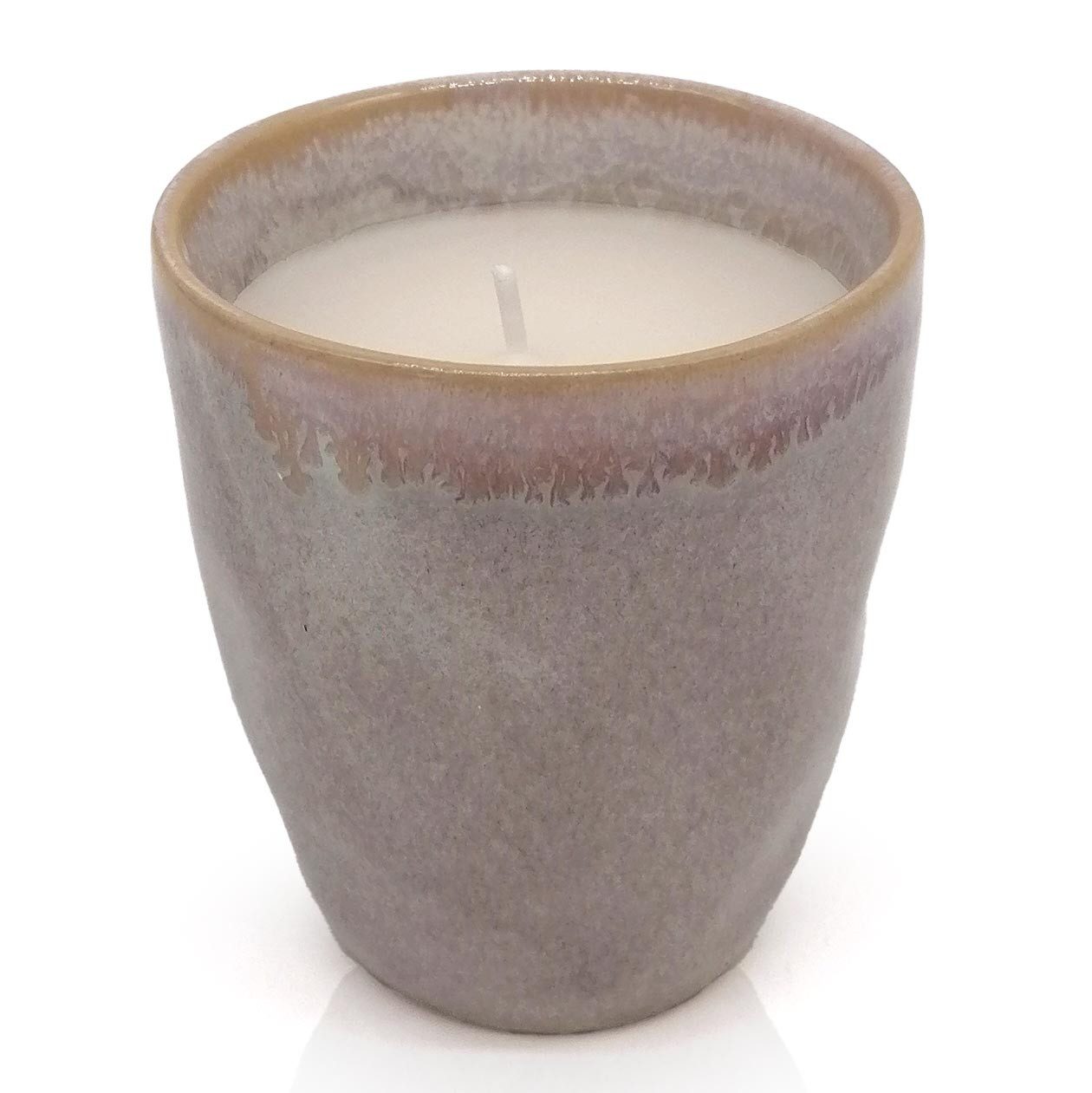 MEA LIVING Formkerze MEA living STONEWARE Kerze im Espresso-Becher, mit geruchsneutralem Wachs gefüllt