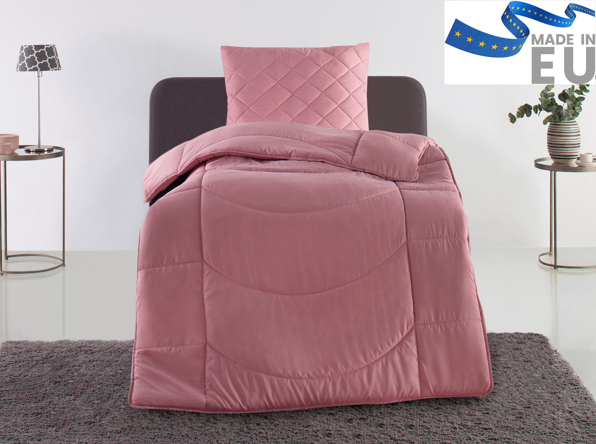 my home Steppbett + Подушки Microlux, Bettdecke 135x200 cm, 155x220 cm, Füllung: Polyester, Bezug: Polyester, Set mit Подушки 40x80 cm, 80x80 cm, Sommer, Herbst, Winter in 4 Цвета(ов)