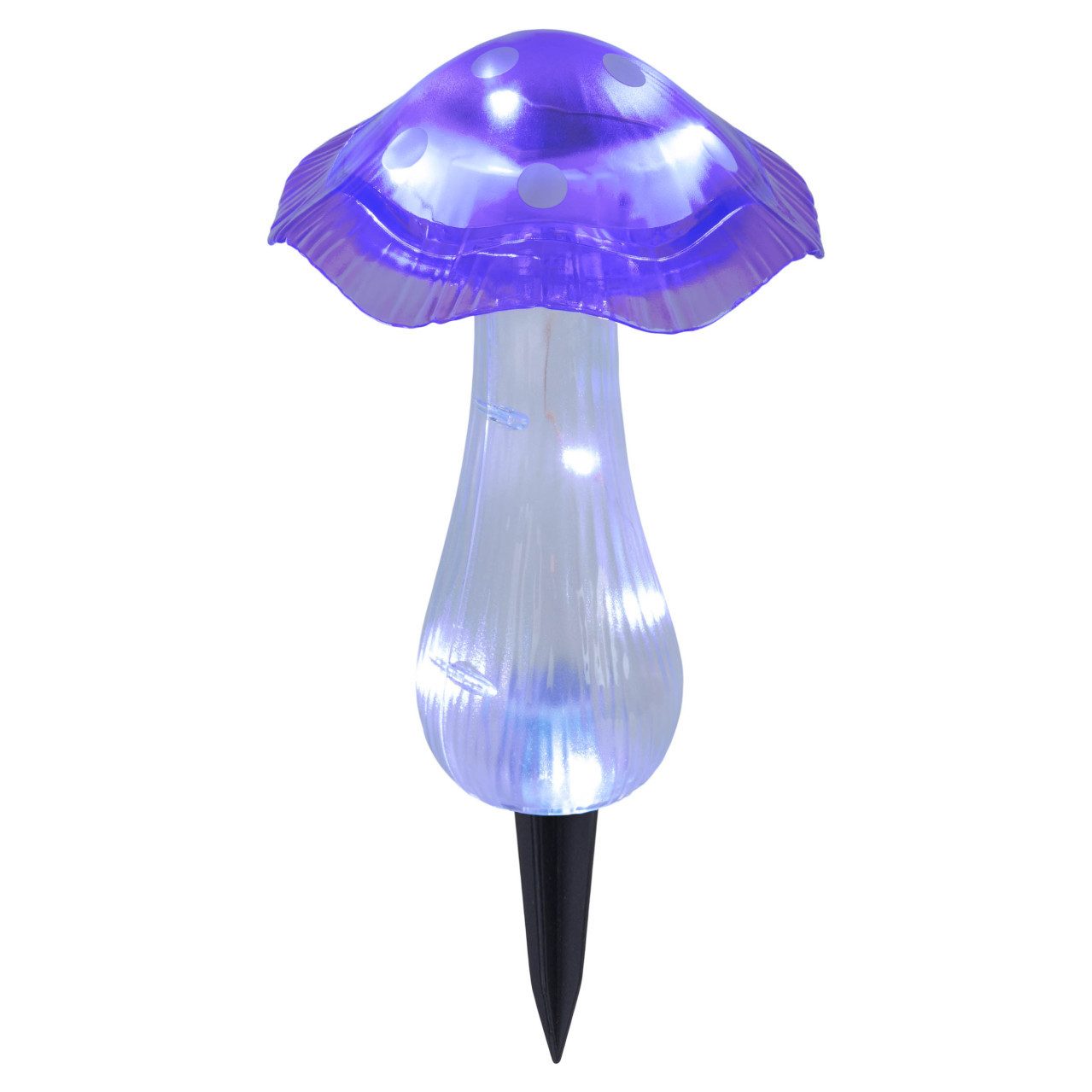 LIGHT&MORE LED Gartenleuchte Light & More LED Solarleuchte Pilz lila