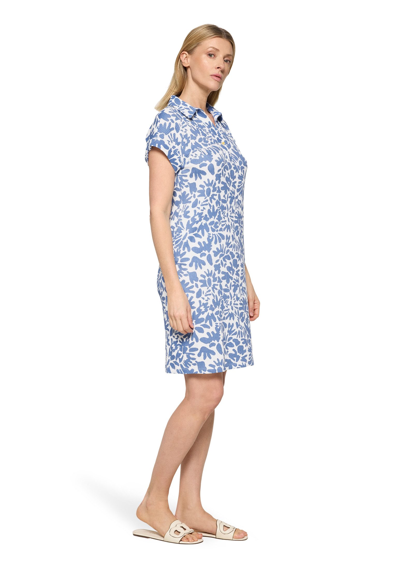 Cartoon Druckkleid Damen mit überschnittenen Ärmeln