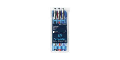 SCHNEIDER Kugelschreiber »Kugelschreiber Slider Memo XB Strichstärke: 0,7 mm Schreibfarbe: rot, blau, schwarz«