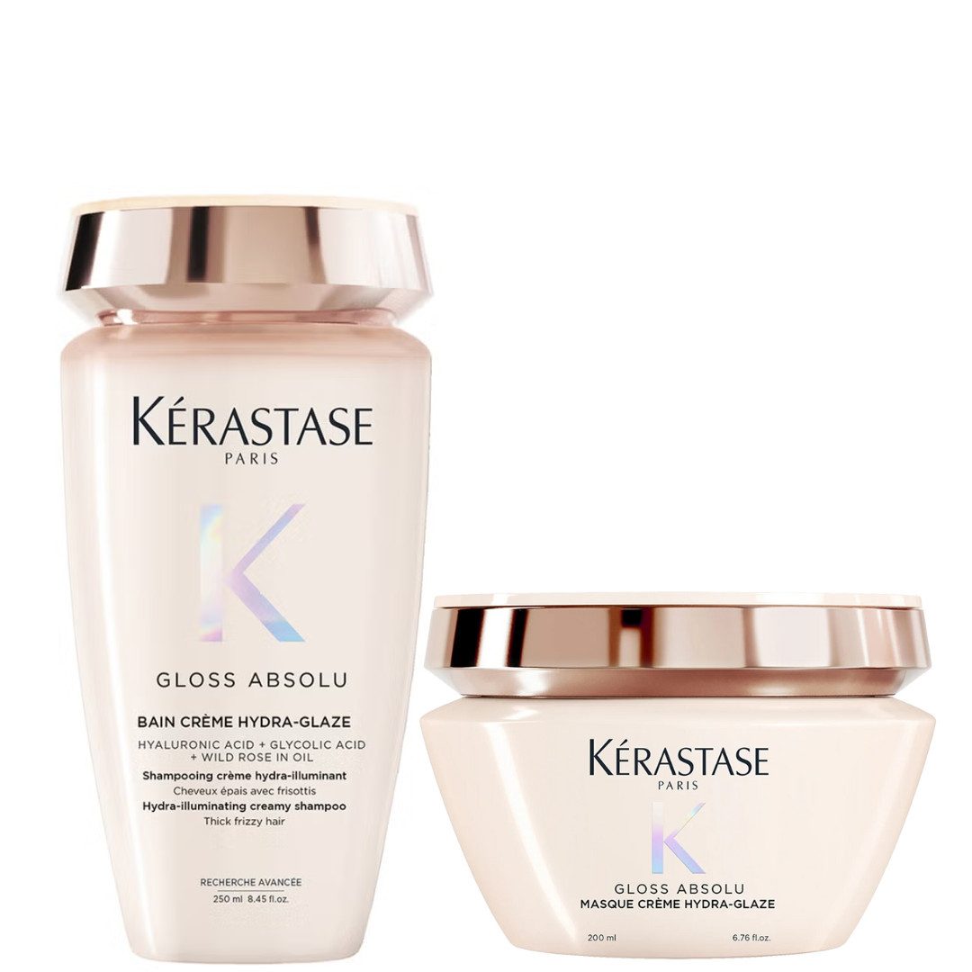 Kérastase Haarpflege-Set Gloss Absolu Créme Duo for Thick Hair, 2-tlg., reichhaltig, Anti-Frizz, geschmeidig