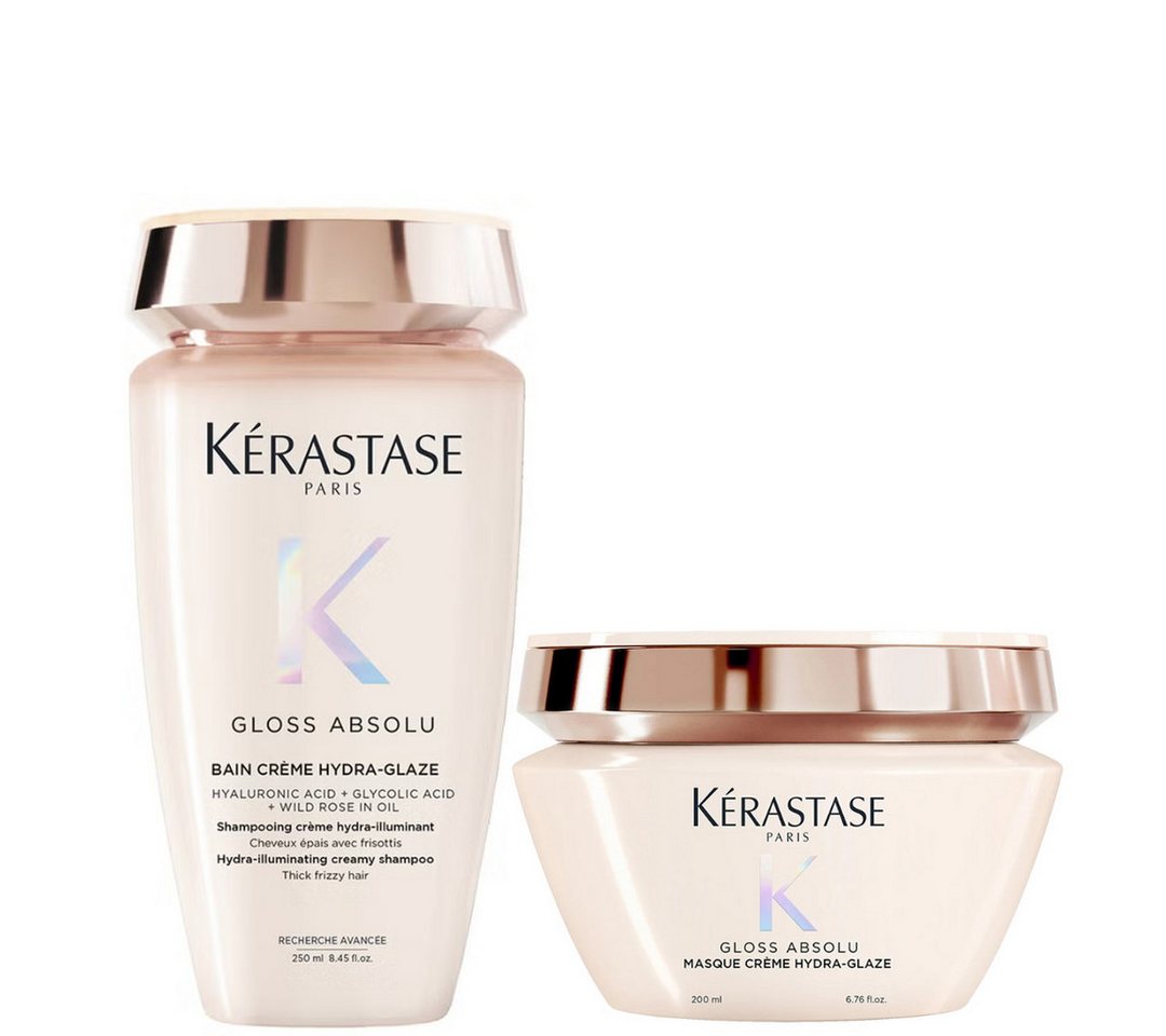Kérastase Haarpflege-Set Gloss Absolu Créme Duo for Thick Hair, 2-tlg., reichhaltig, Anti-Frizz, geschmeidig
