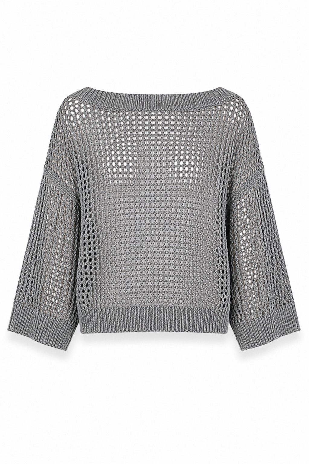 Strickpullover Parossa Shiny Knit Shirt - Strickpullover Damen - Pullover luftig