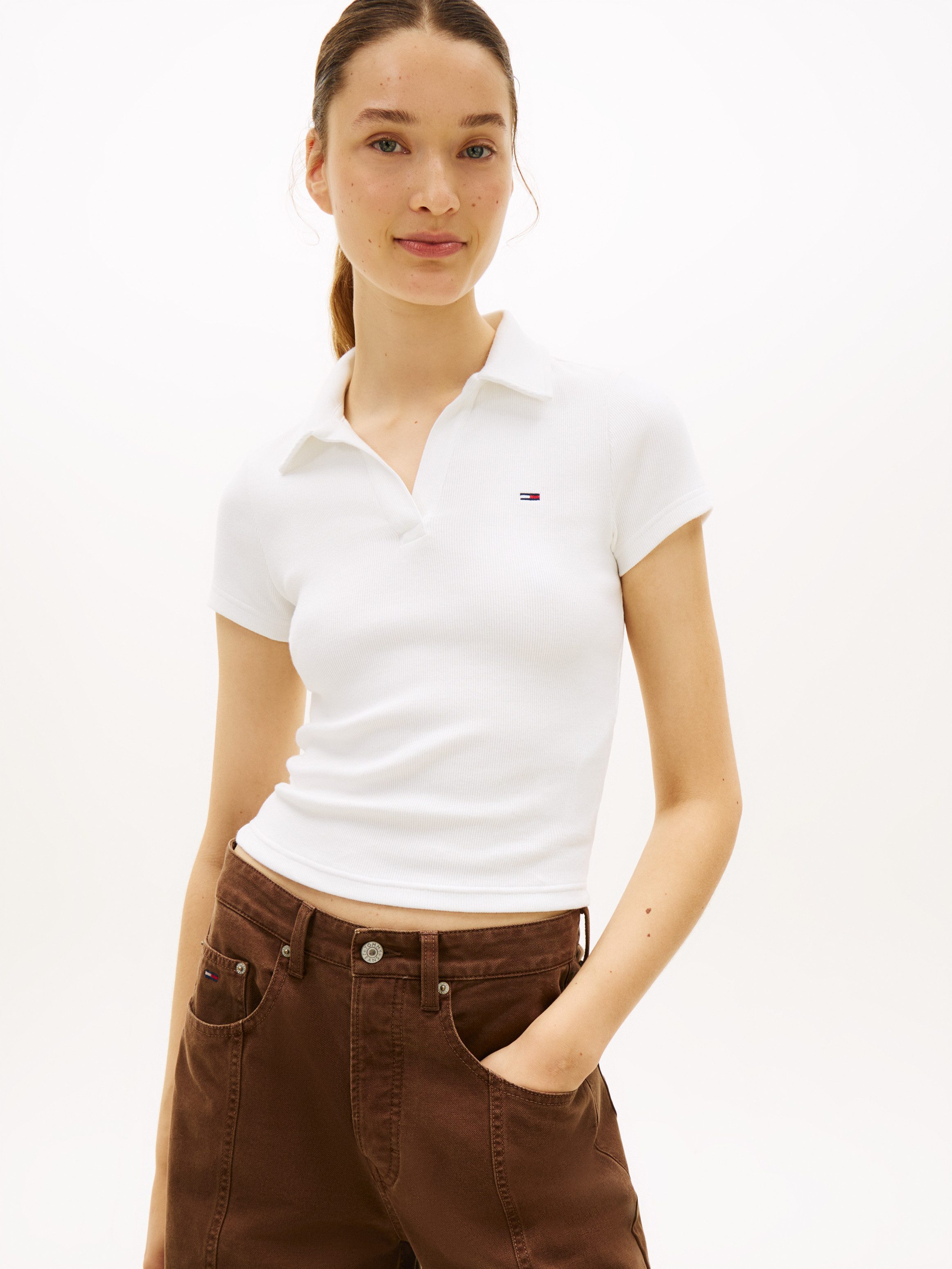 Poloshirt TJW SLIM SH RIB POLO