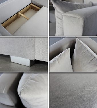 Sofnet Ecksofa Filo, mit Schlaffunktion und Bettkasten, L-Form Couch, Polstersofa, Schlafsofa