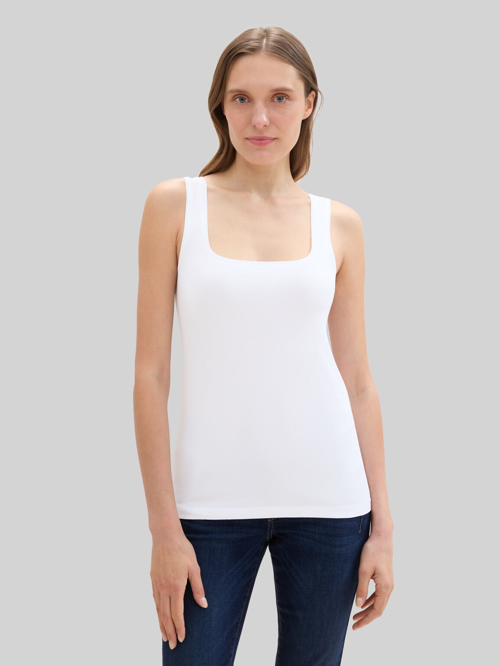 TOM TAILOR Trägertop T-Shirt (im 2er Pack) Basic Top im 2er-Pack