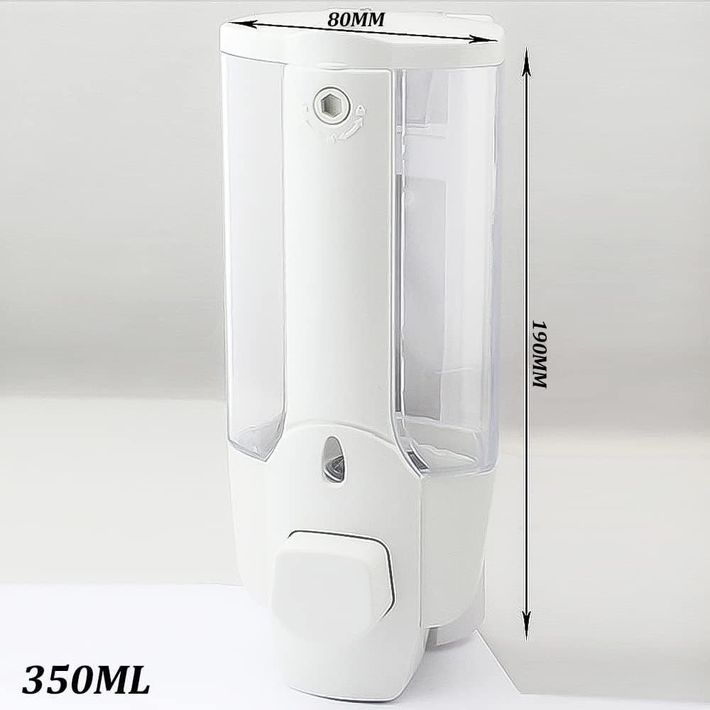 FELIXLEO Seifenspender Seifenspender Wandmontage 350 ml 2 Stück Weiß, (1-tlg) – Bild 4 von 4