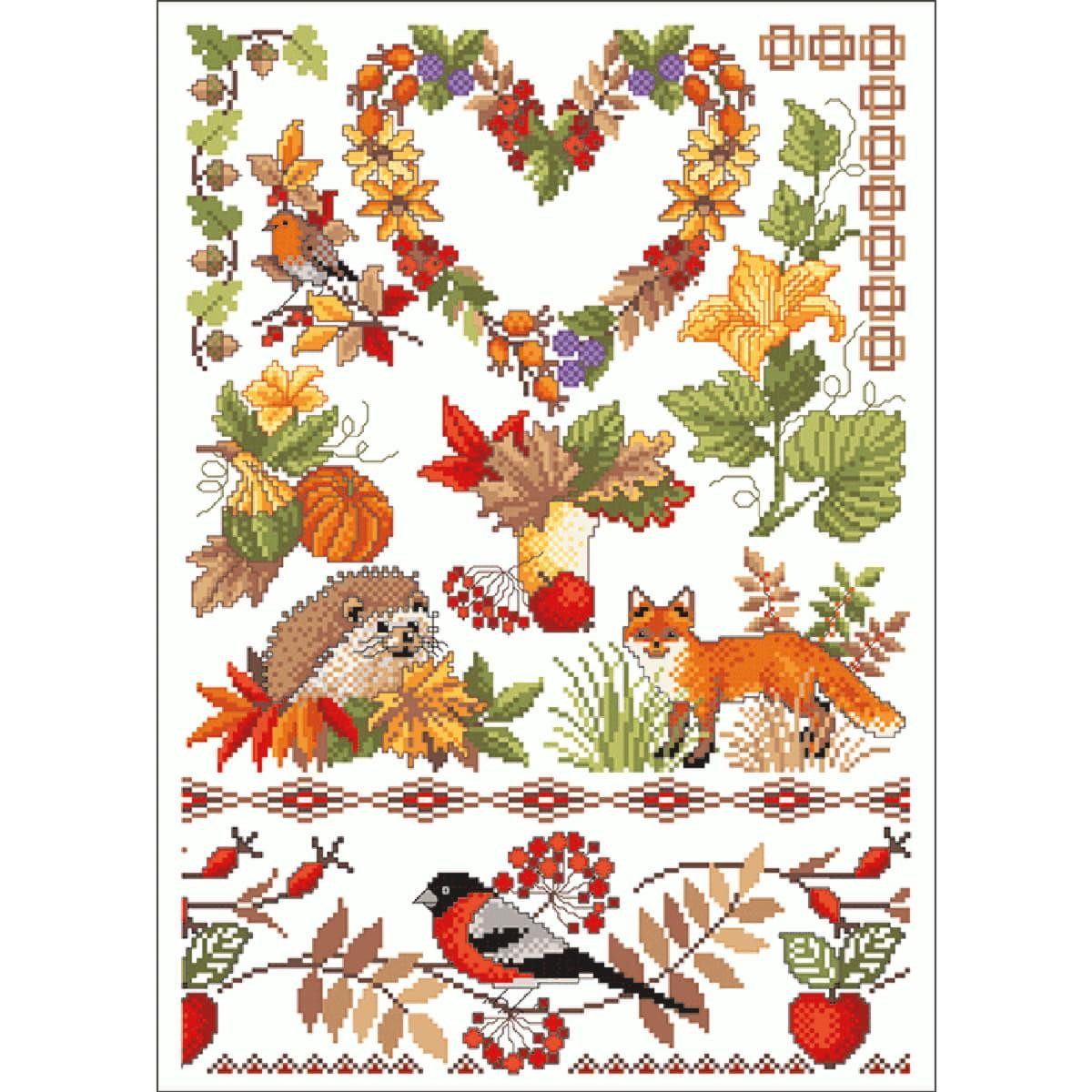 Lindner´s Kreuzstiche Kreativset Lindner´s Kreuzstiche Zählmuster Vorlage "Indian Summer", 057, (embroidery kit by Marussia)